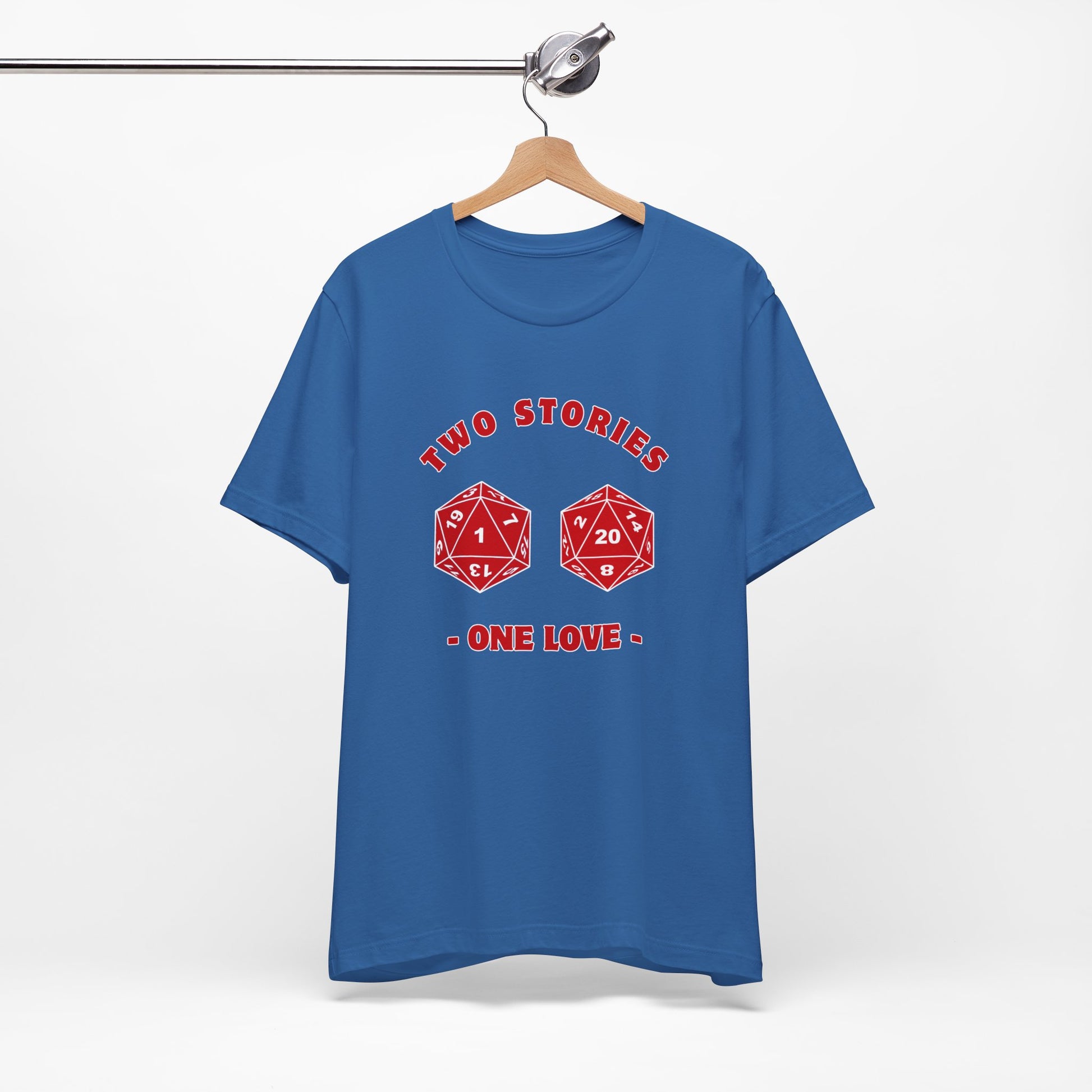 Tale of Two Dice Two Stories One Love Unisex Graphic Tee - Chill Vibes for RPG Gamers