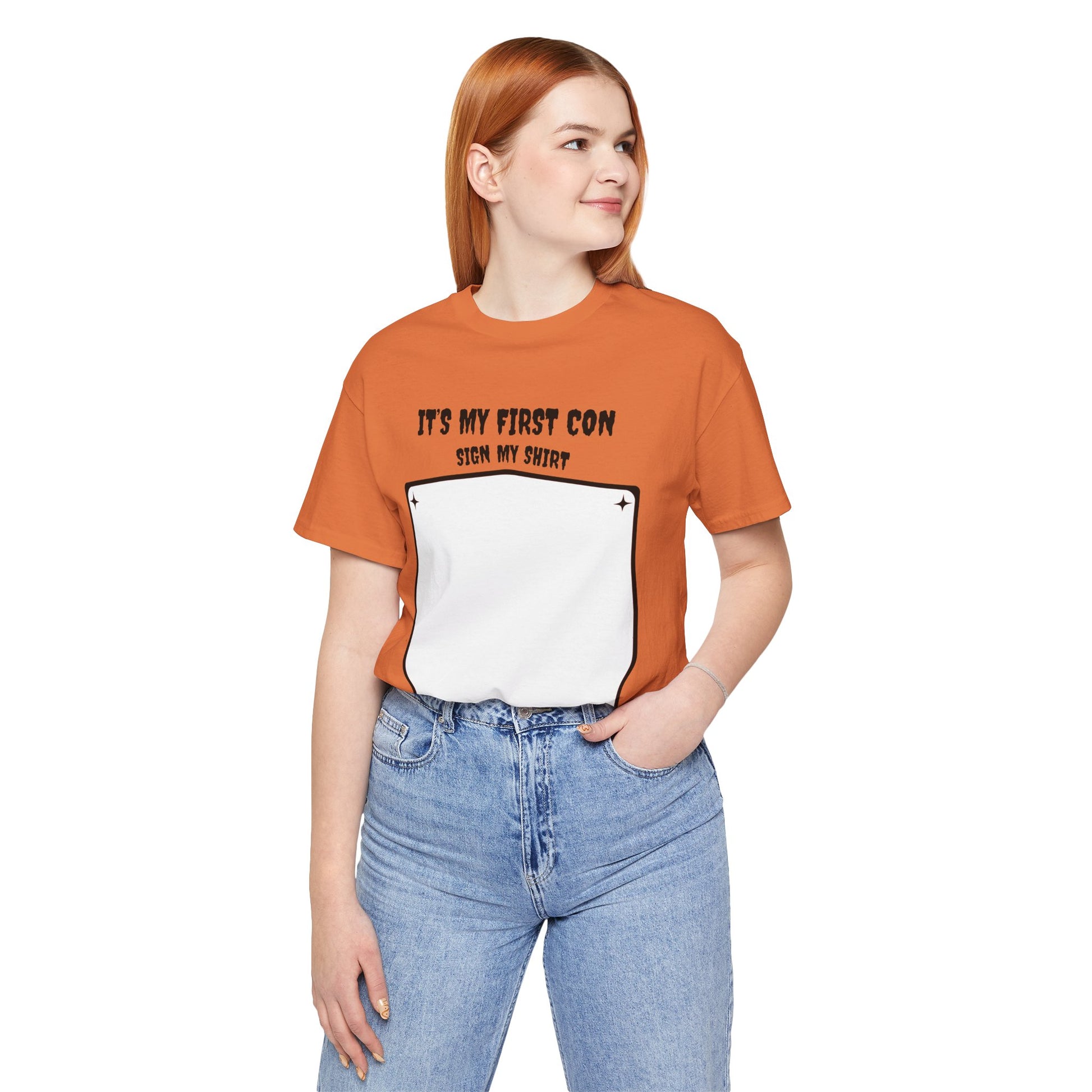 Unique Con Sign My Shirt Unisex Graphic Tee - A unique keepsake to remember who you meet at CONs?