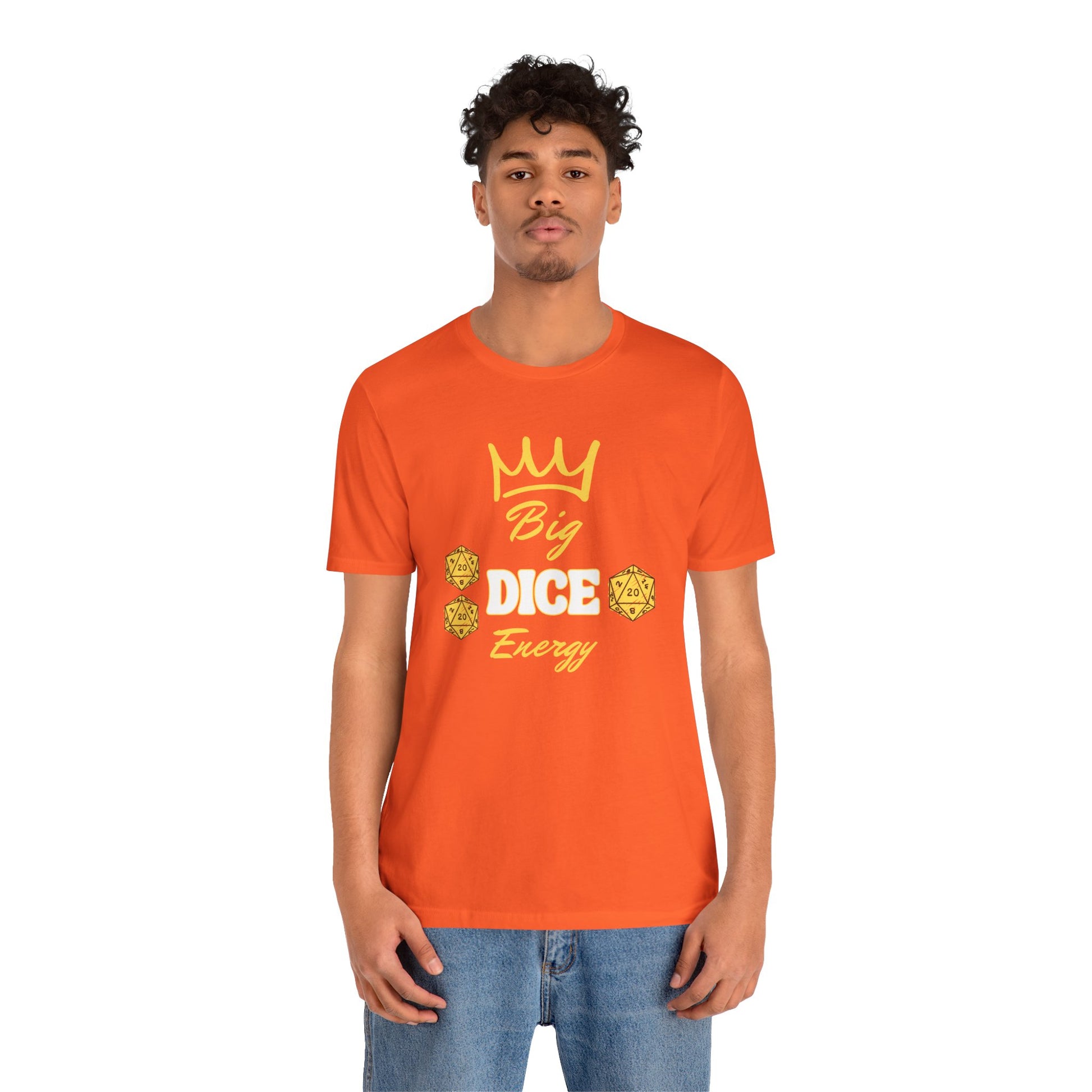 Big Dice Energy Unisex Jersey Graphic Tee - Gamer Gear