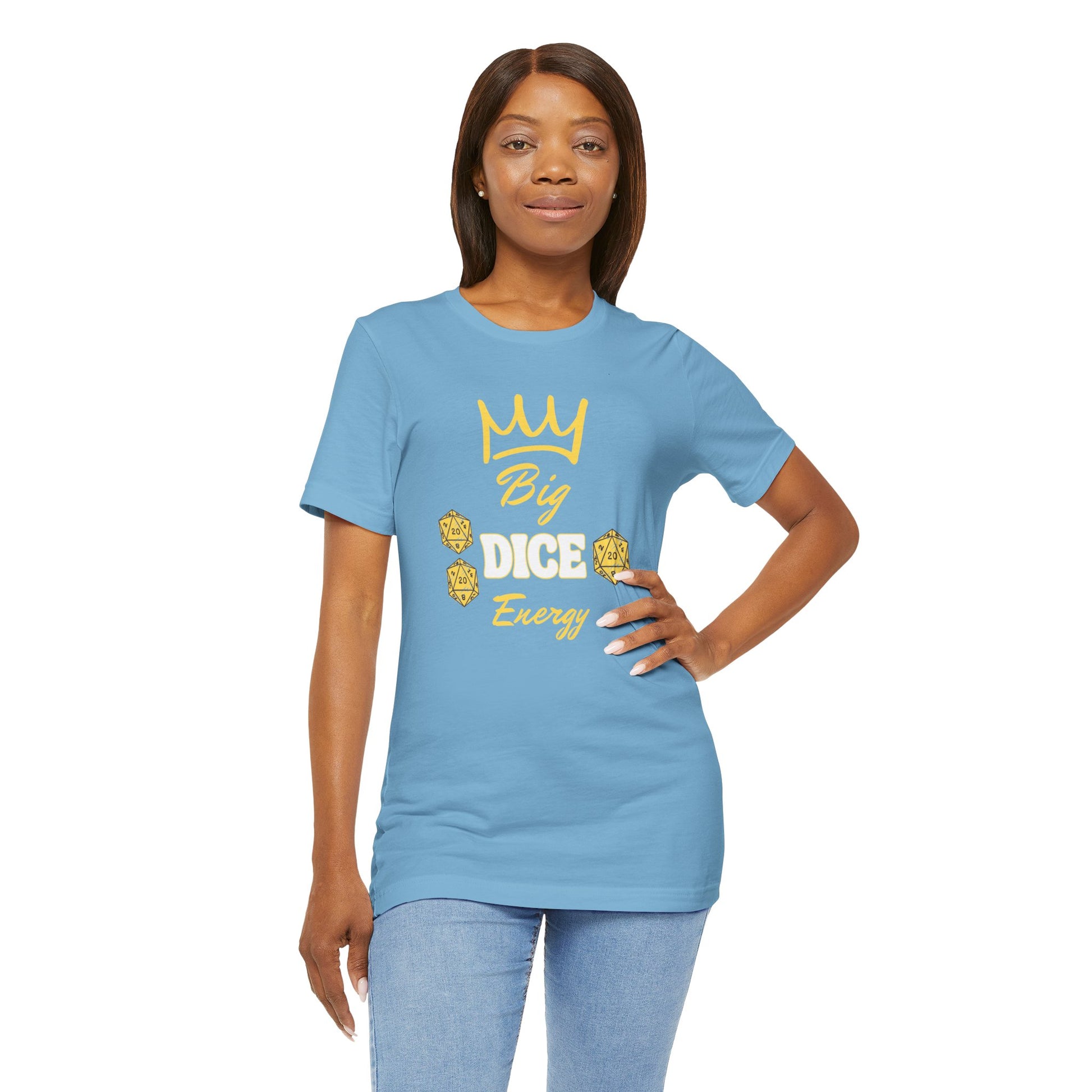 Big Dice Energy Unisex Jersey Graphic Tee - Gamer Gear