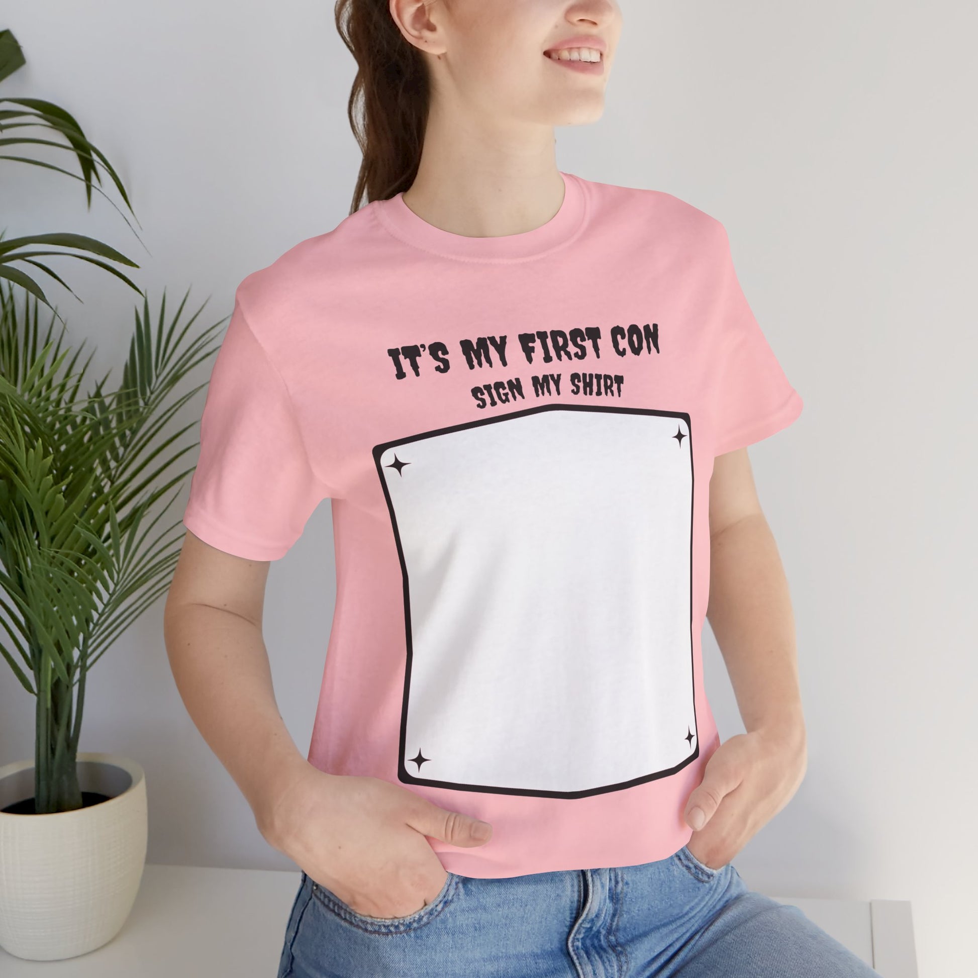 Unique Con Sign My Shirt Unisex Graphic Tee - A unique keepsake to remember who you meet at CONs?
