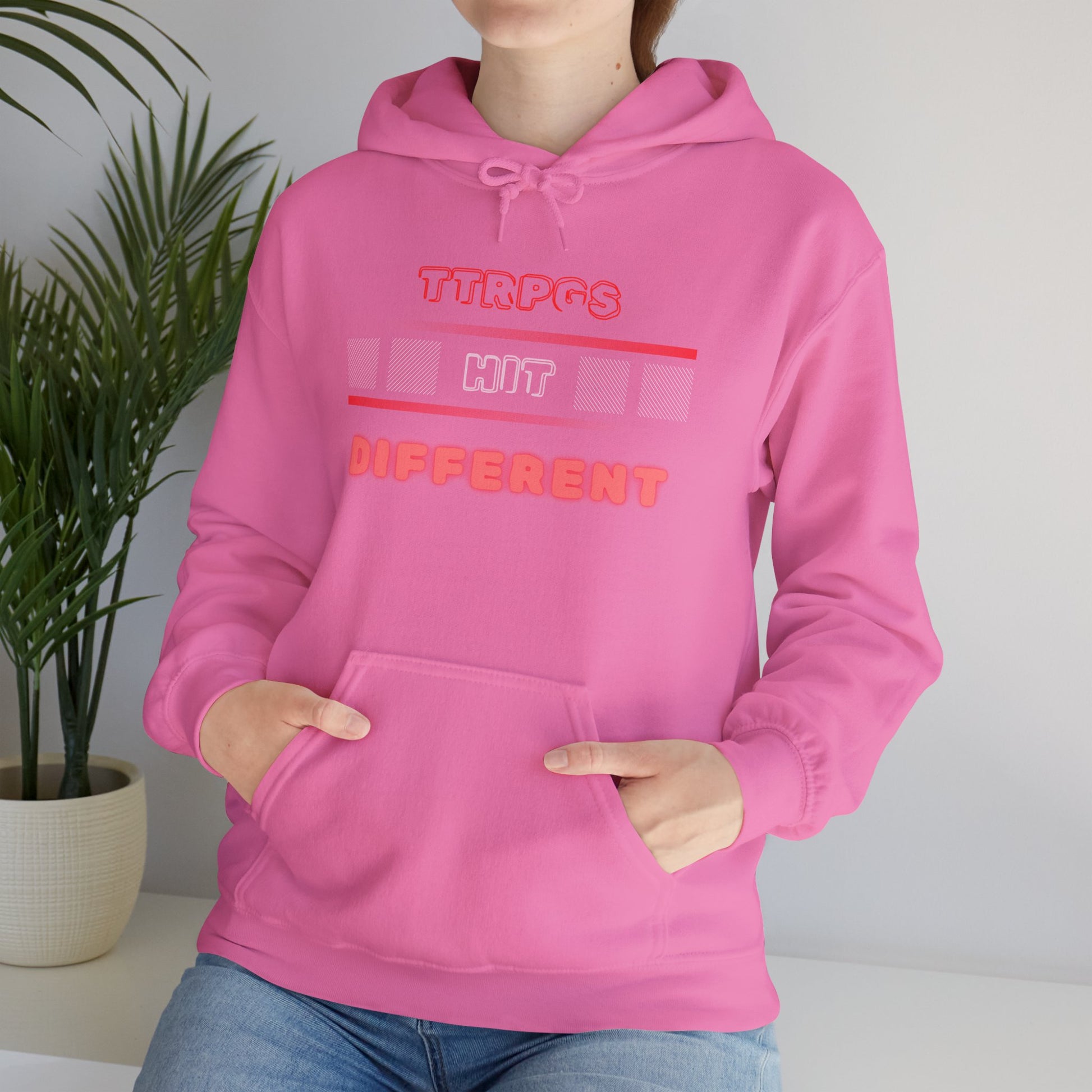 TTRPGs Hit Different Unisex Heavy Blend Hoodie – Fun and Stylish Hoodie