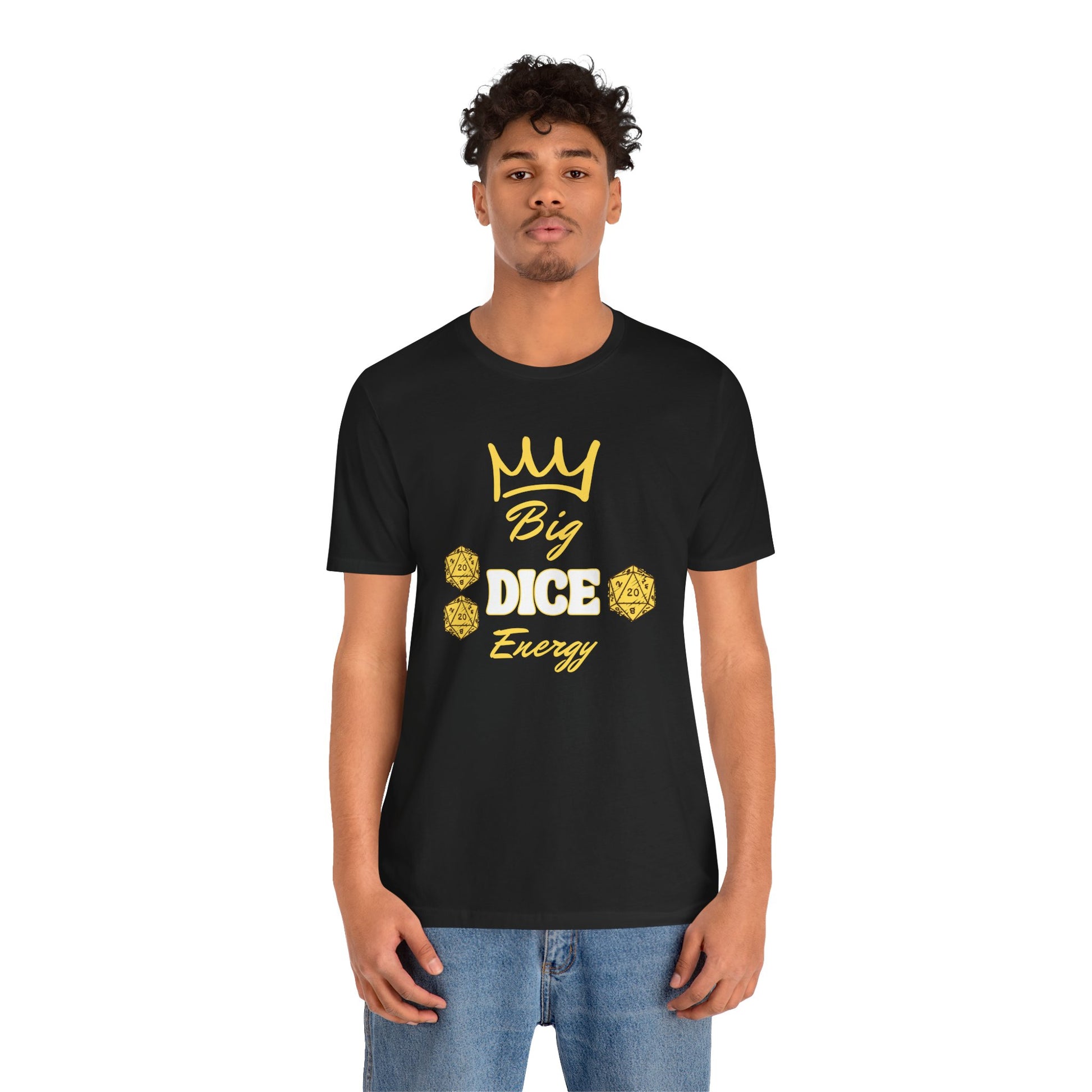 Big Dice Energy Unisex Jersey Graphic Tee - Gamer Gear