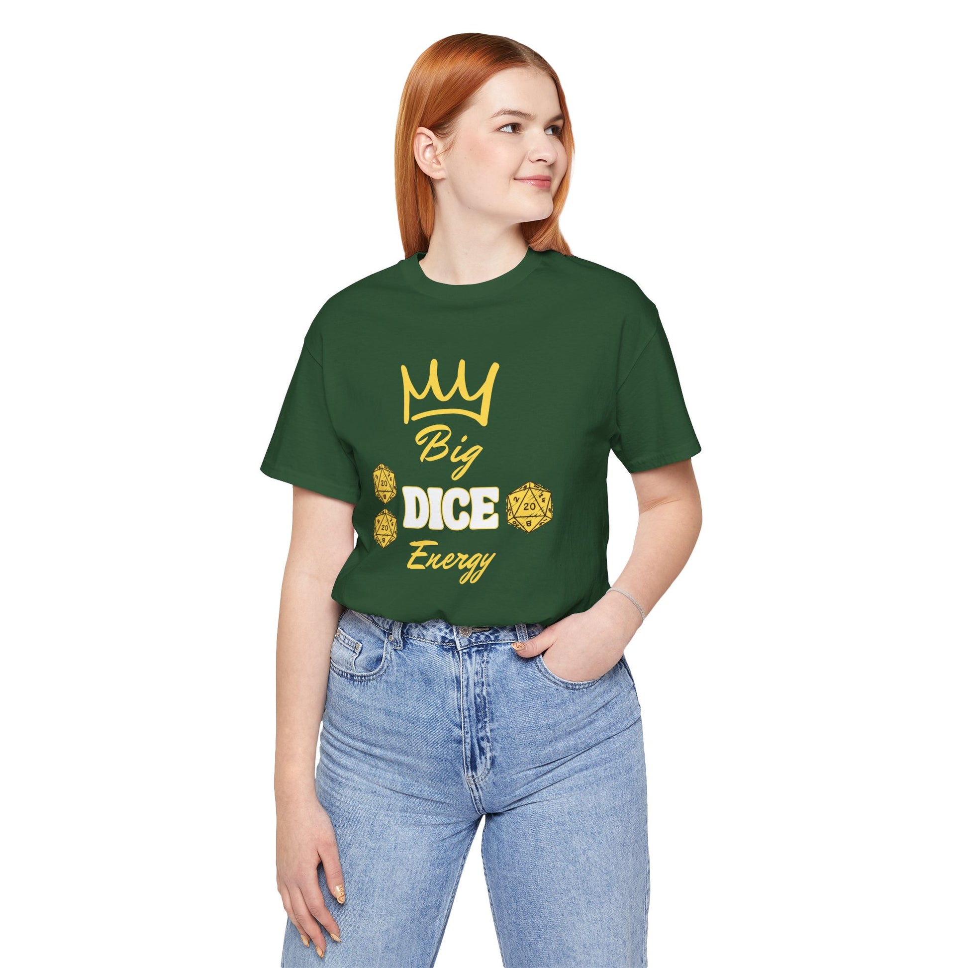 Big Dice Energy Unisex Jersey Graphic Tee - Gamer Gear