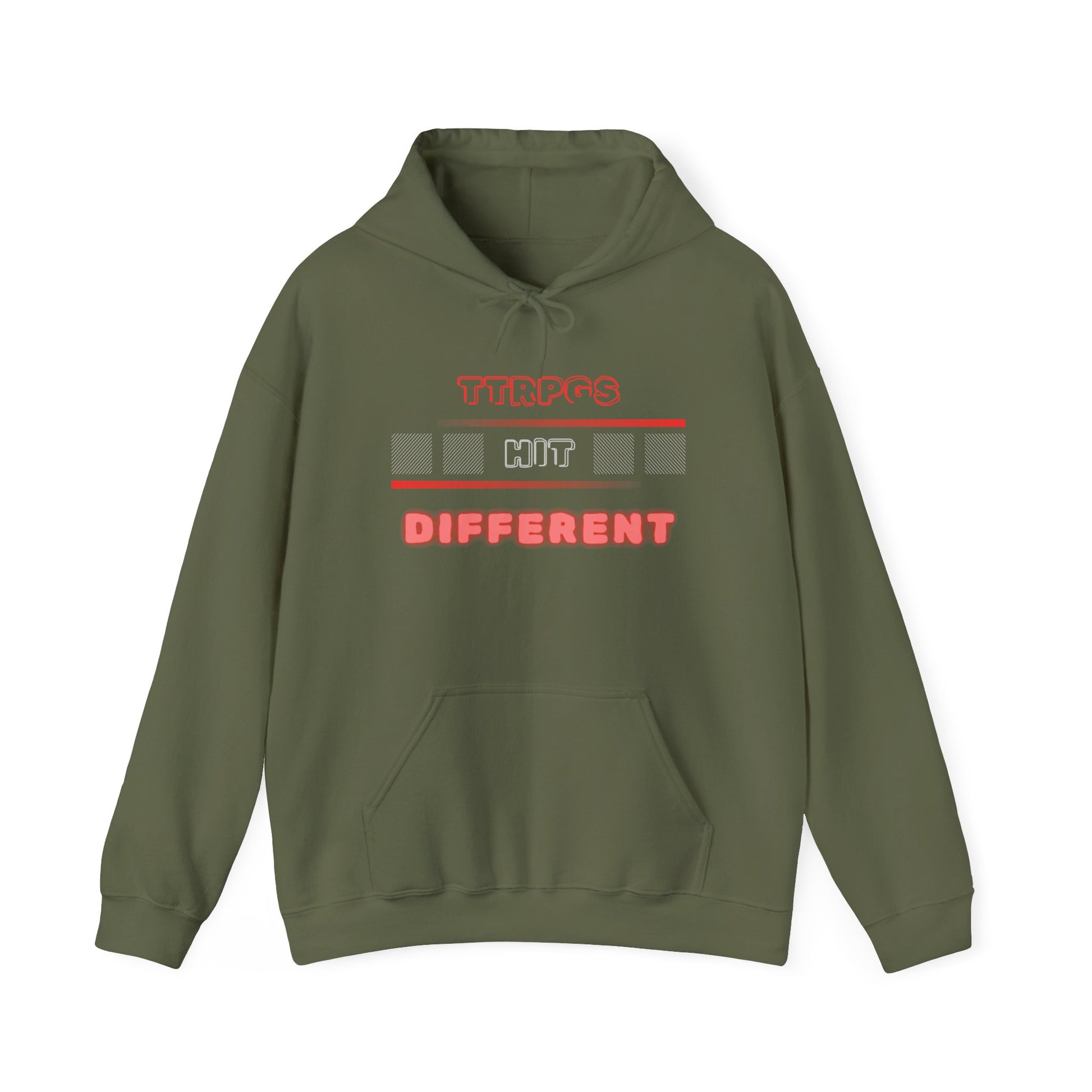 TTRPGs Hit Different Unisex Heavy Blend Hoodie – Fun and Stylish Hoodie