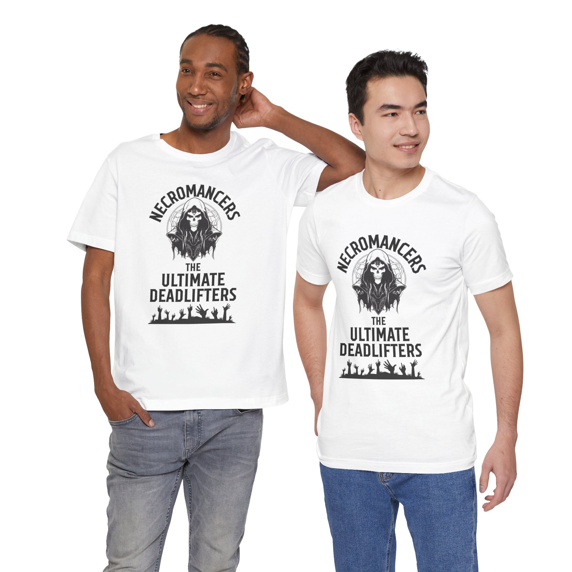 Necromancers the Ultimate Deadlifters Unisex RPG Graphic Tee - Turn The Key Games