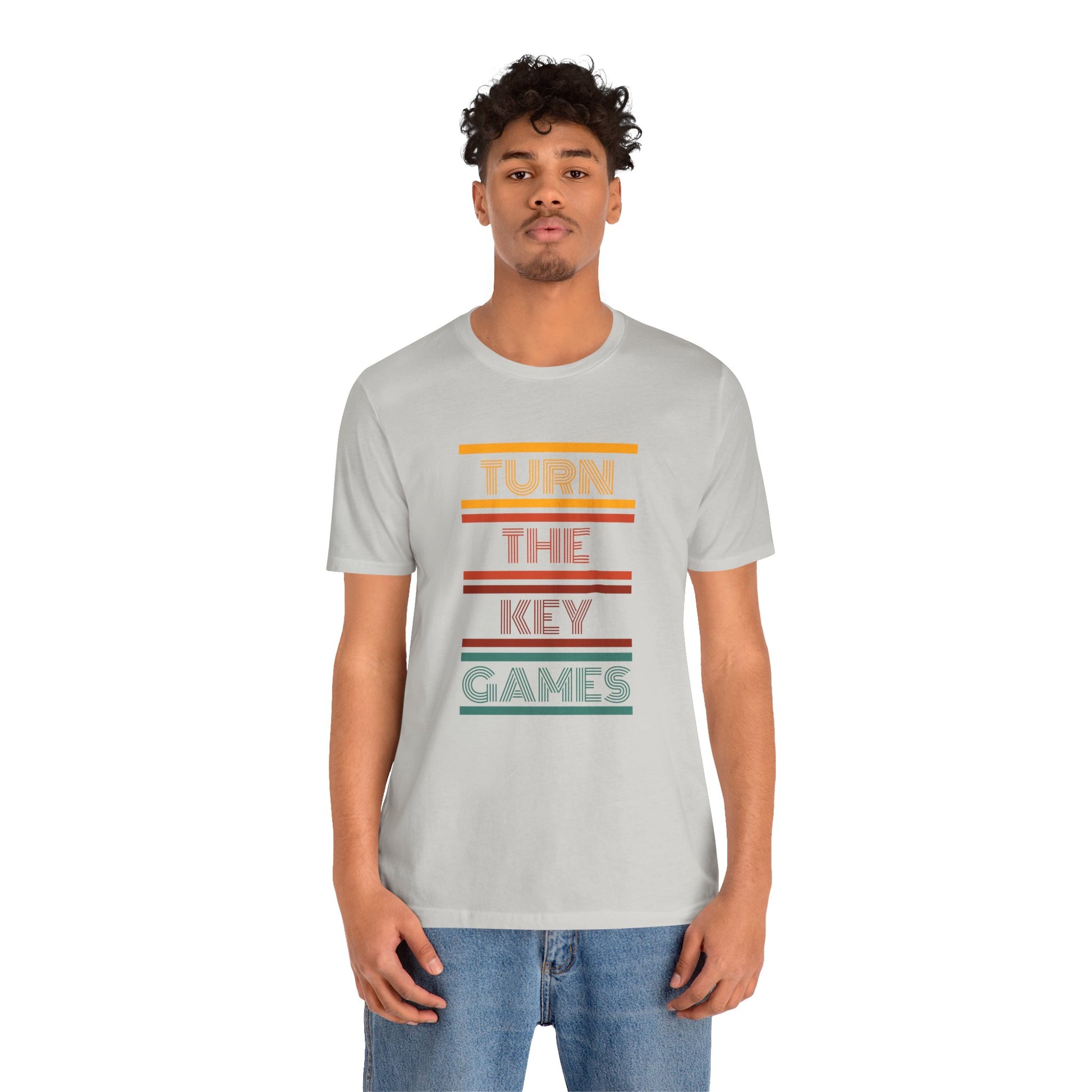 Turn The Key Games Retro Design Unisex Graphic Tee