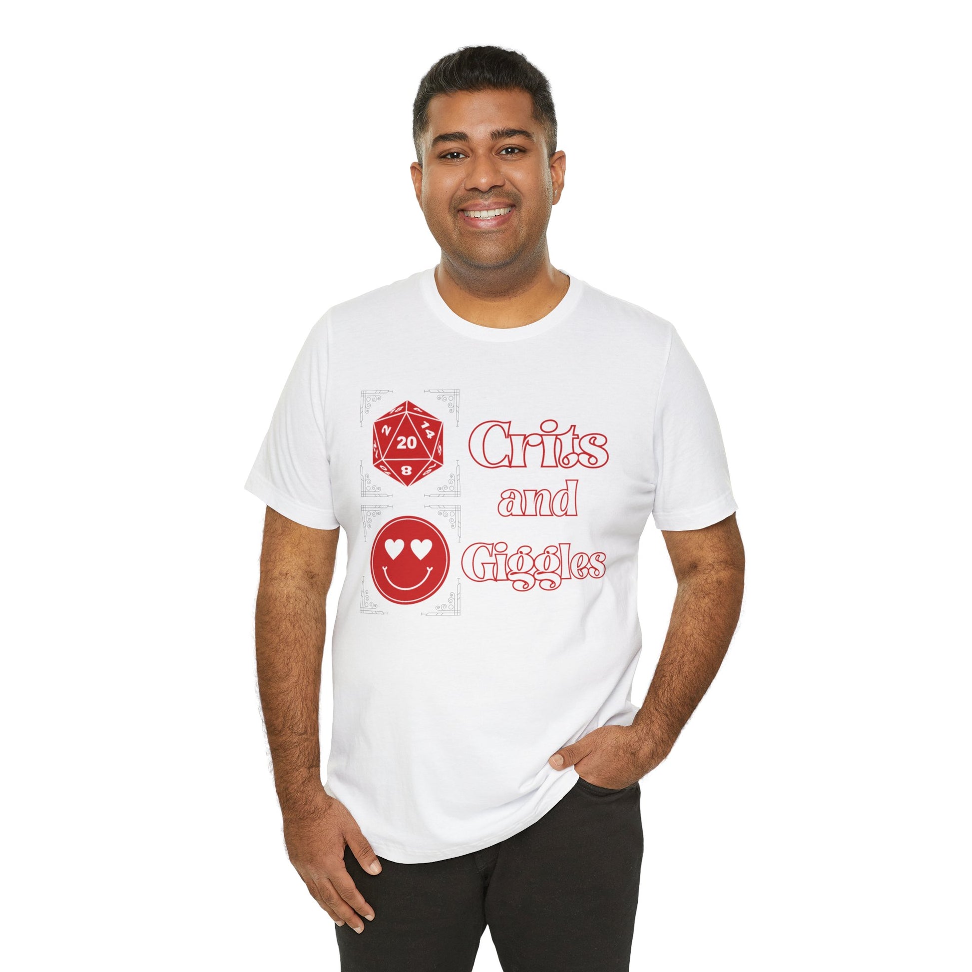 Crits and Giggles Unisex Graphic Tee - Turn The Key Games - It's All About the Crits and Giggles