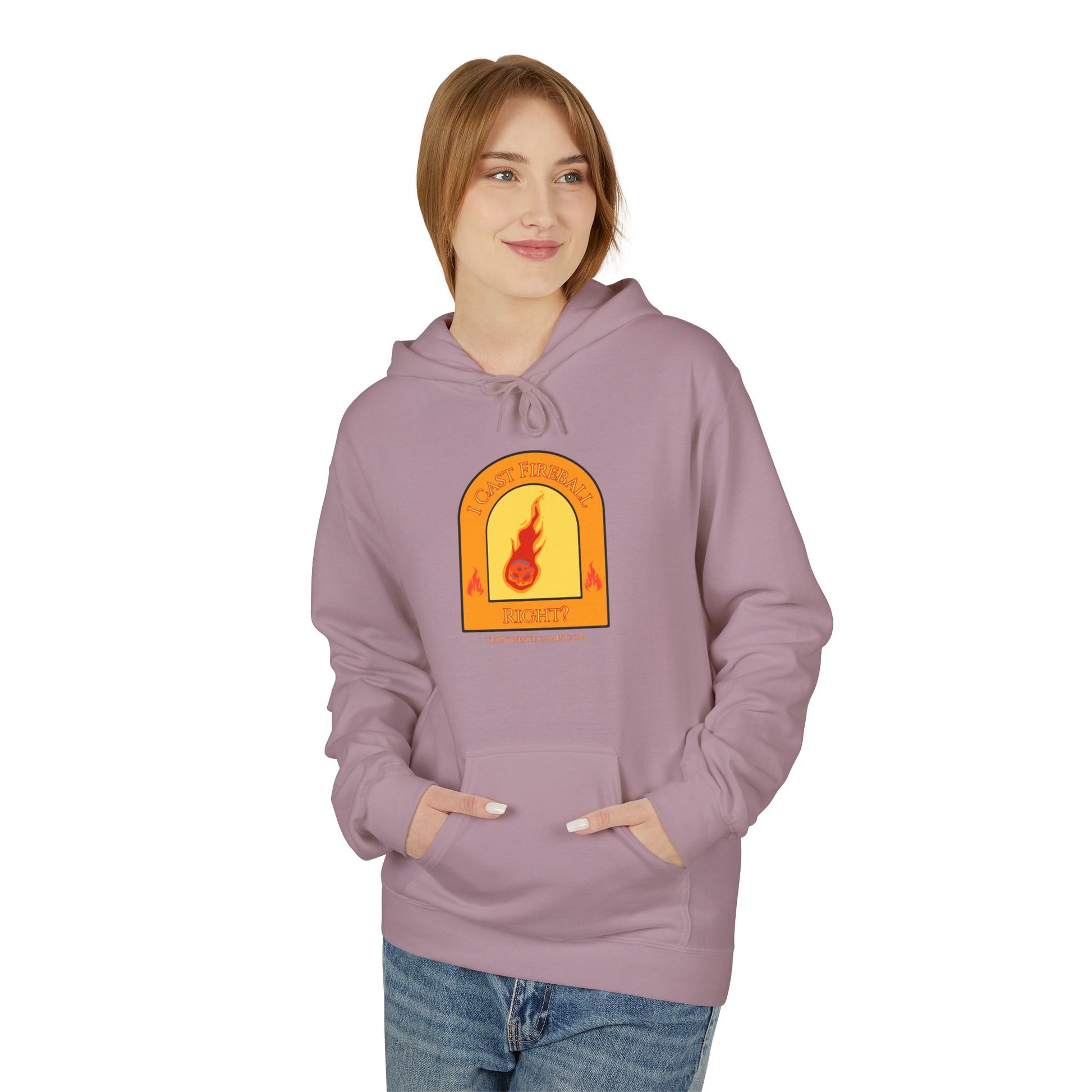 I Cast Fireball (with site) Unisex RPG Gaming Hoodie - Turn The Key Games