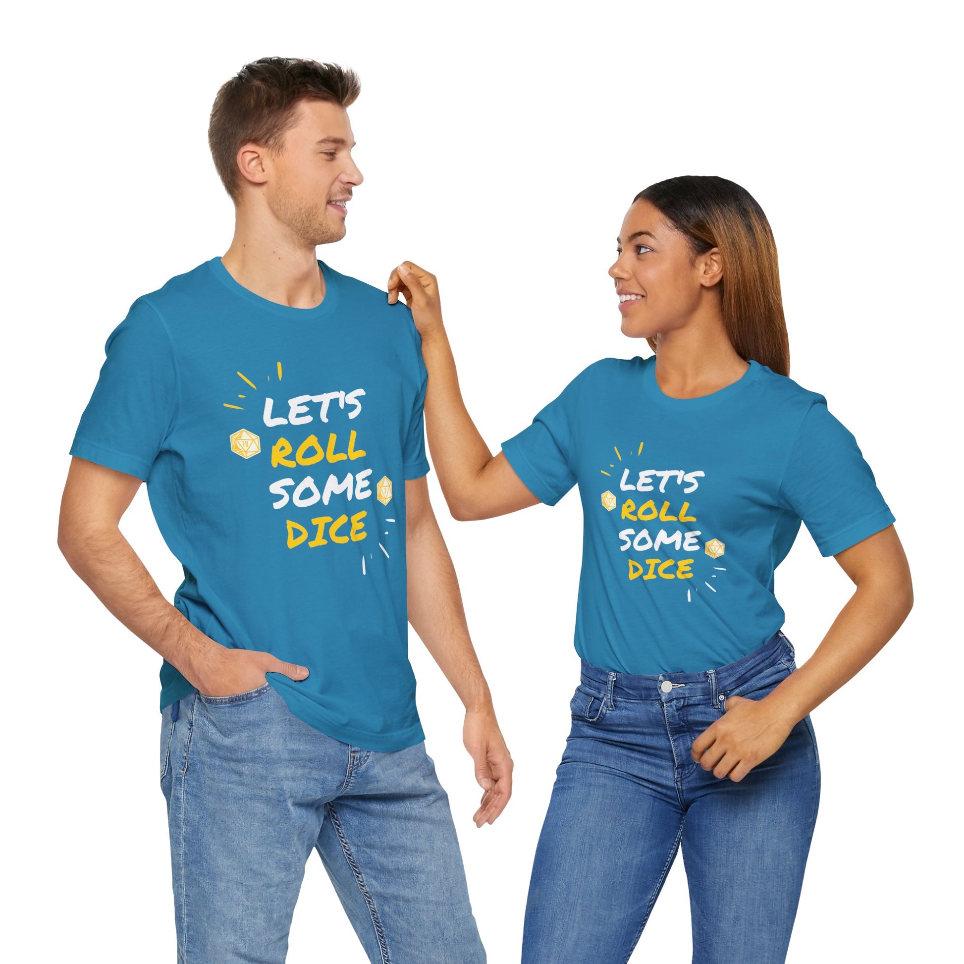 Let's Roll Some Dice Unisex TTRPG Graphic Tee - Turn The Key Games