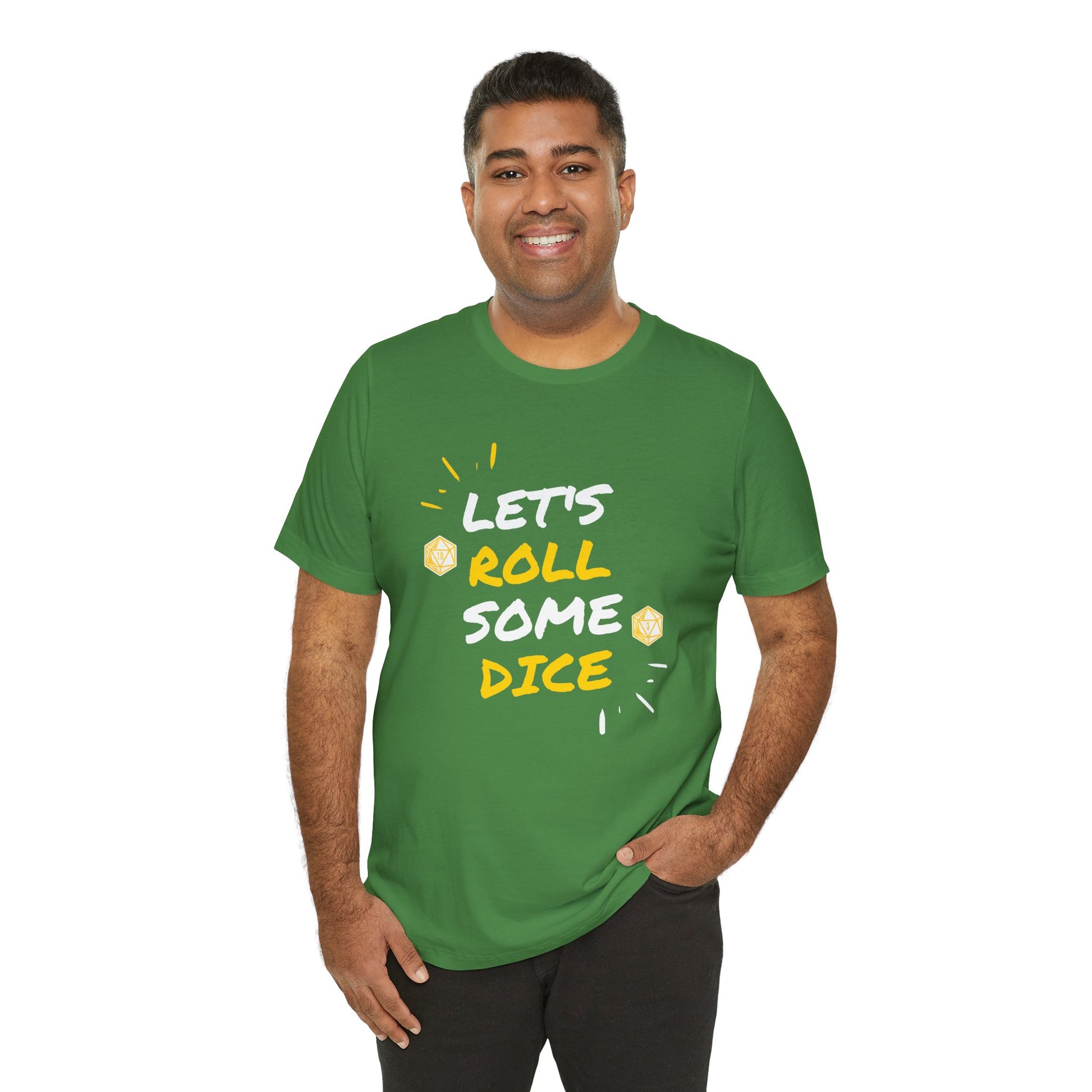 Let's Roll Some Dice Unisex TTRPG Graphic Tee - Turn The Key Games