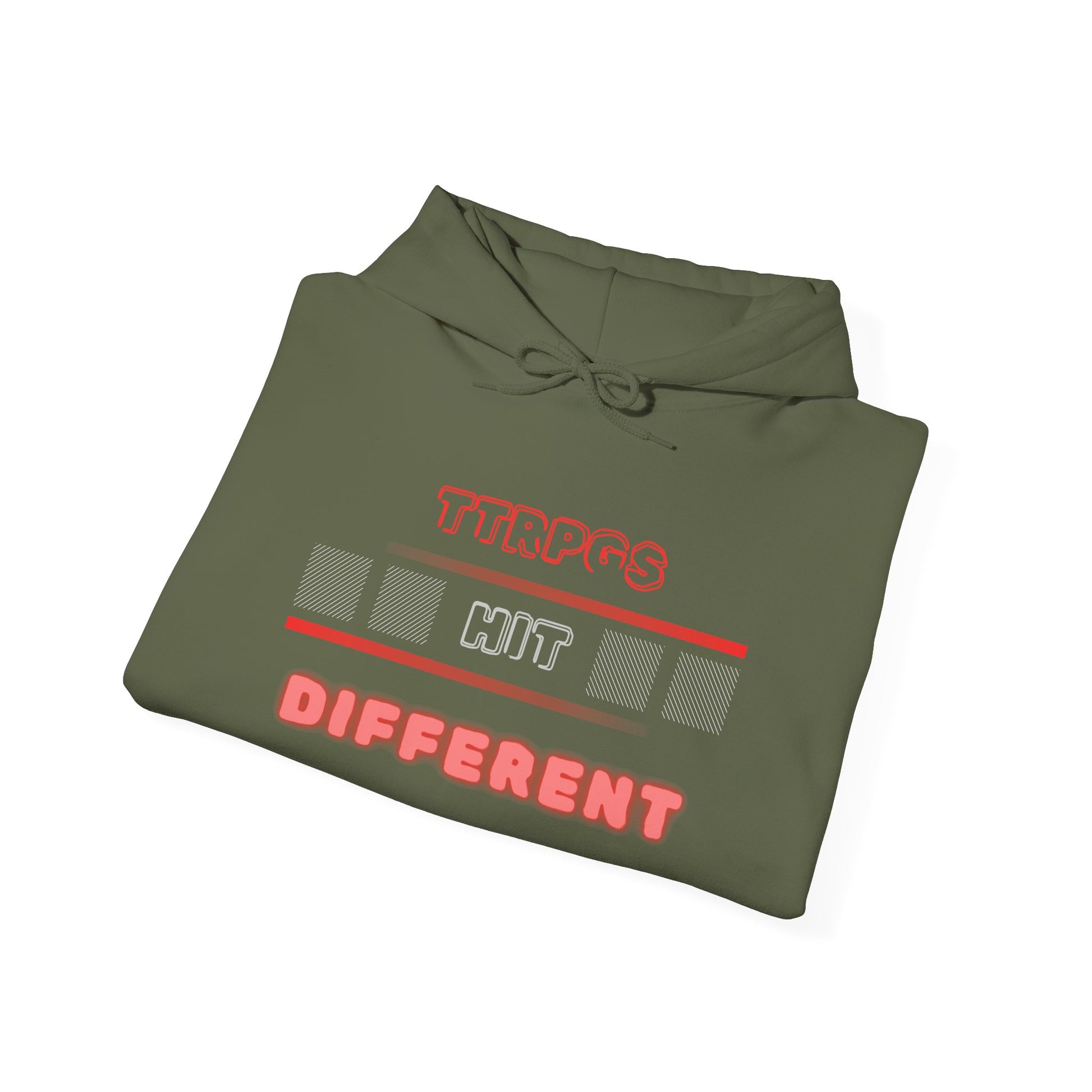 TTRPGs Hit Different Unisex Heavy Blend Hoodie – Fun and Stylish Hoodie