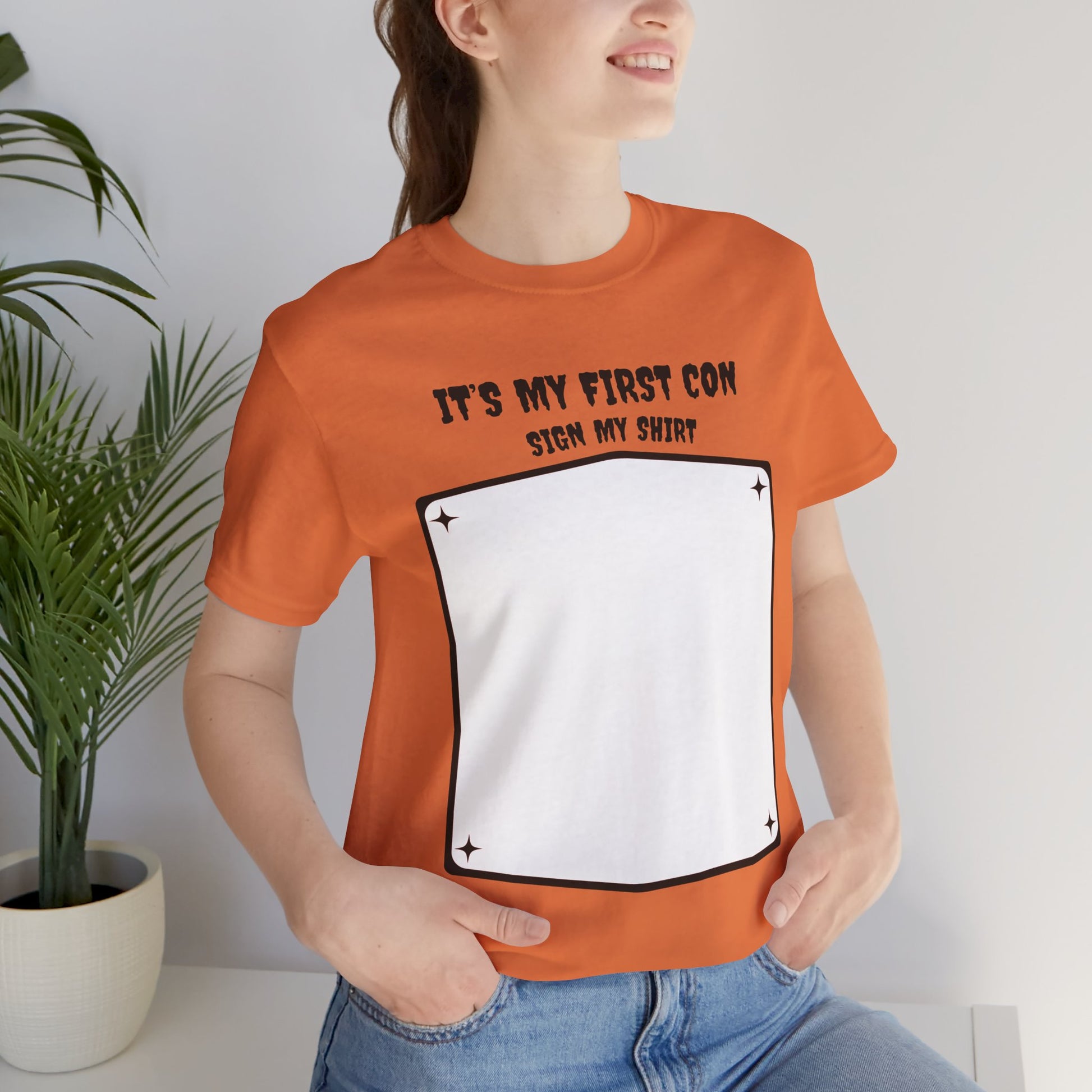 Unique Con Sign My Shirt Unisex Graphic Tee - A unique keepsake to remember who you meet at CONs?