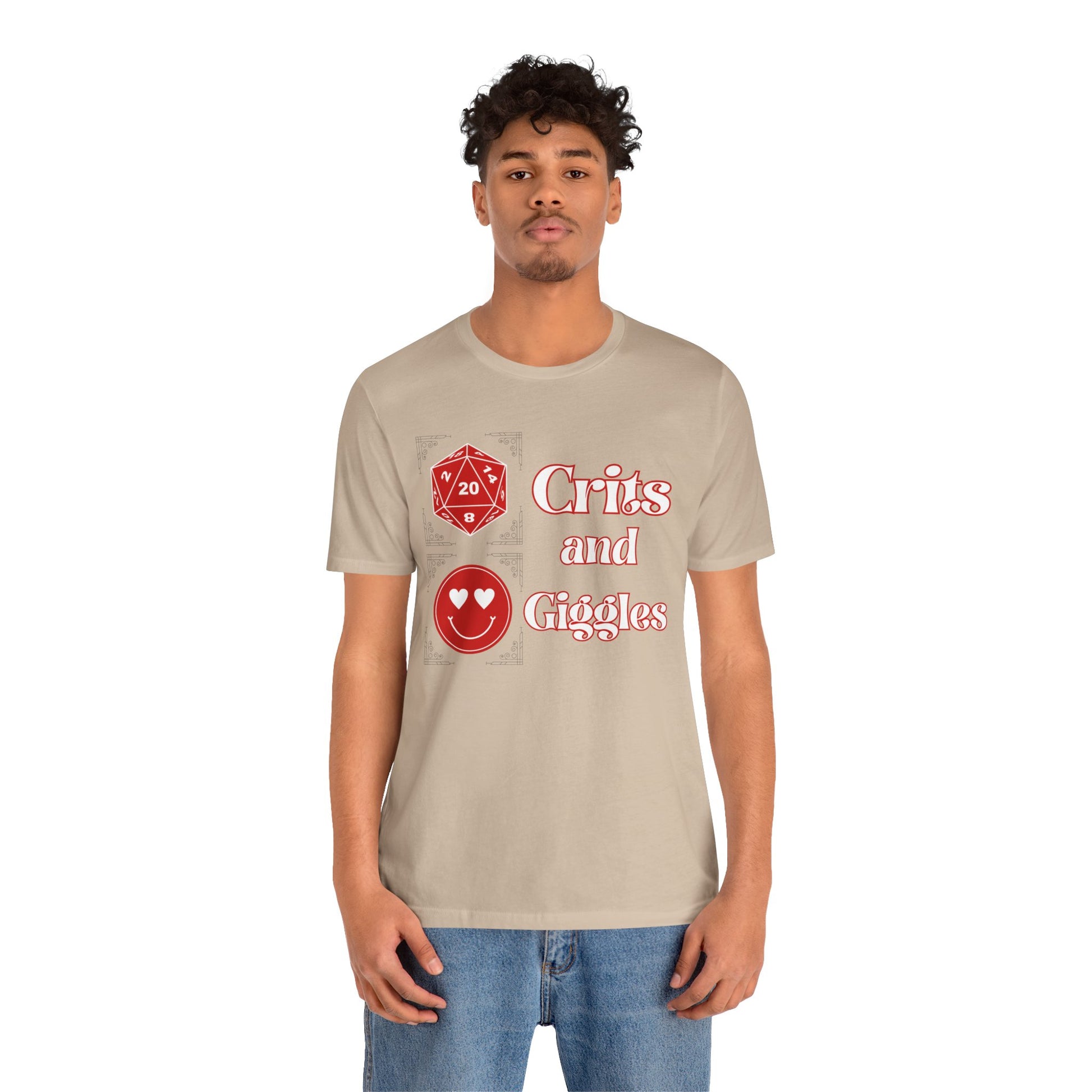 Crits and Giggles Unisex Graphic Tee - Turn The Key Games - It's All About the Crits and Giggles
