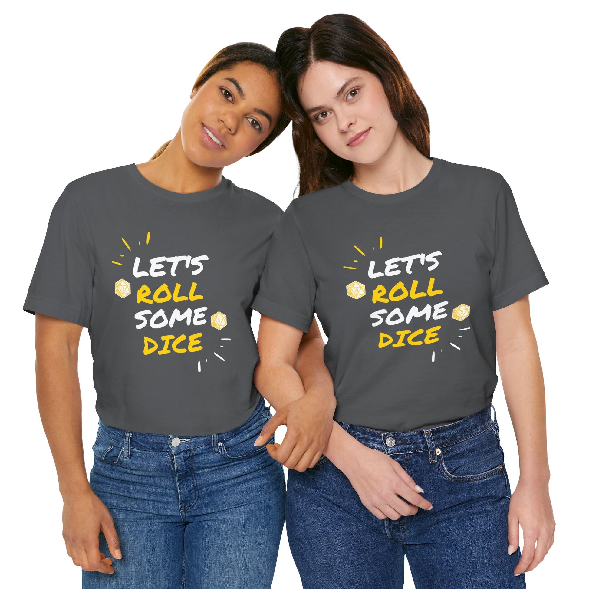 Let's Roll Some Dice Unisex TTRPG Graphic Tee - Turn The Key Games