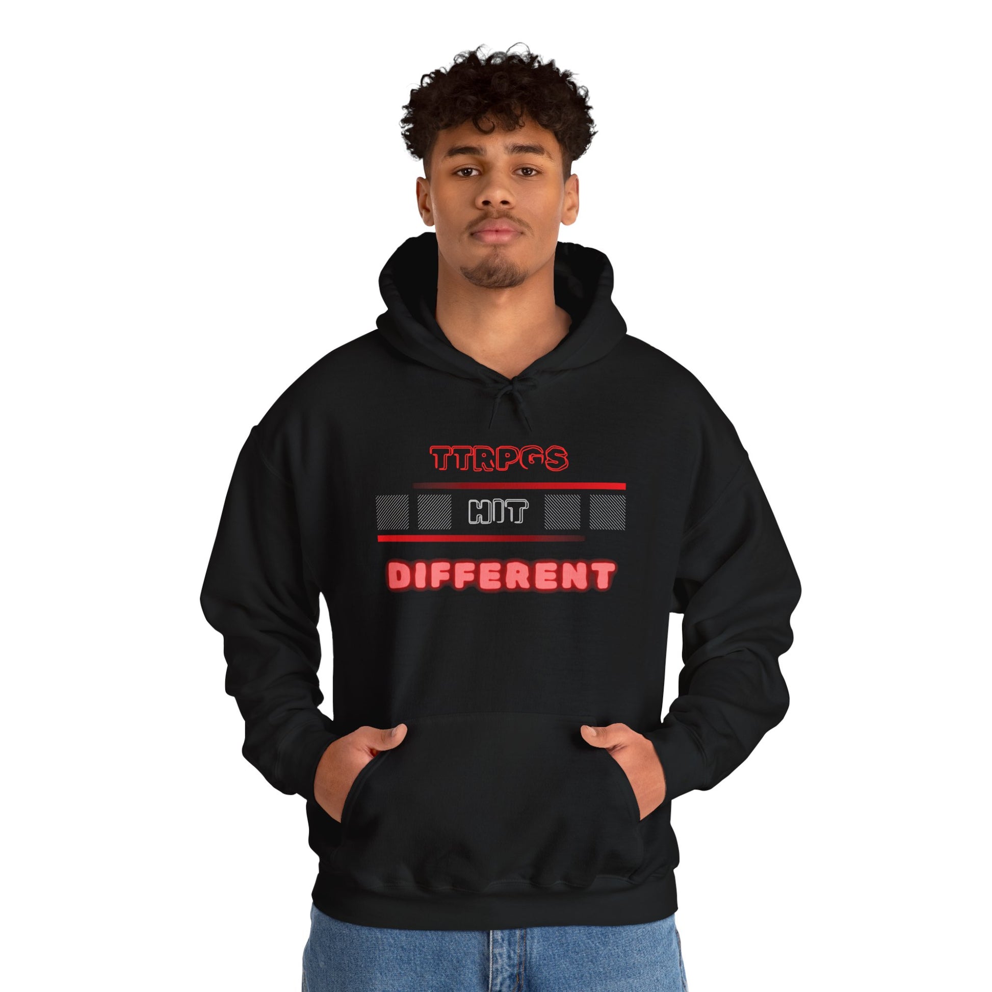 TTRPGs Hit Different Unisex Heavy Blend Hoodie – Fun and Stylish Hoodie