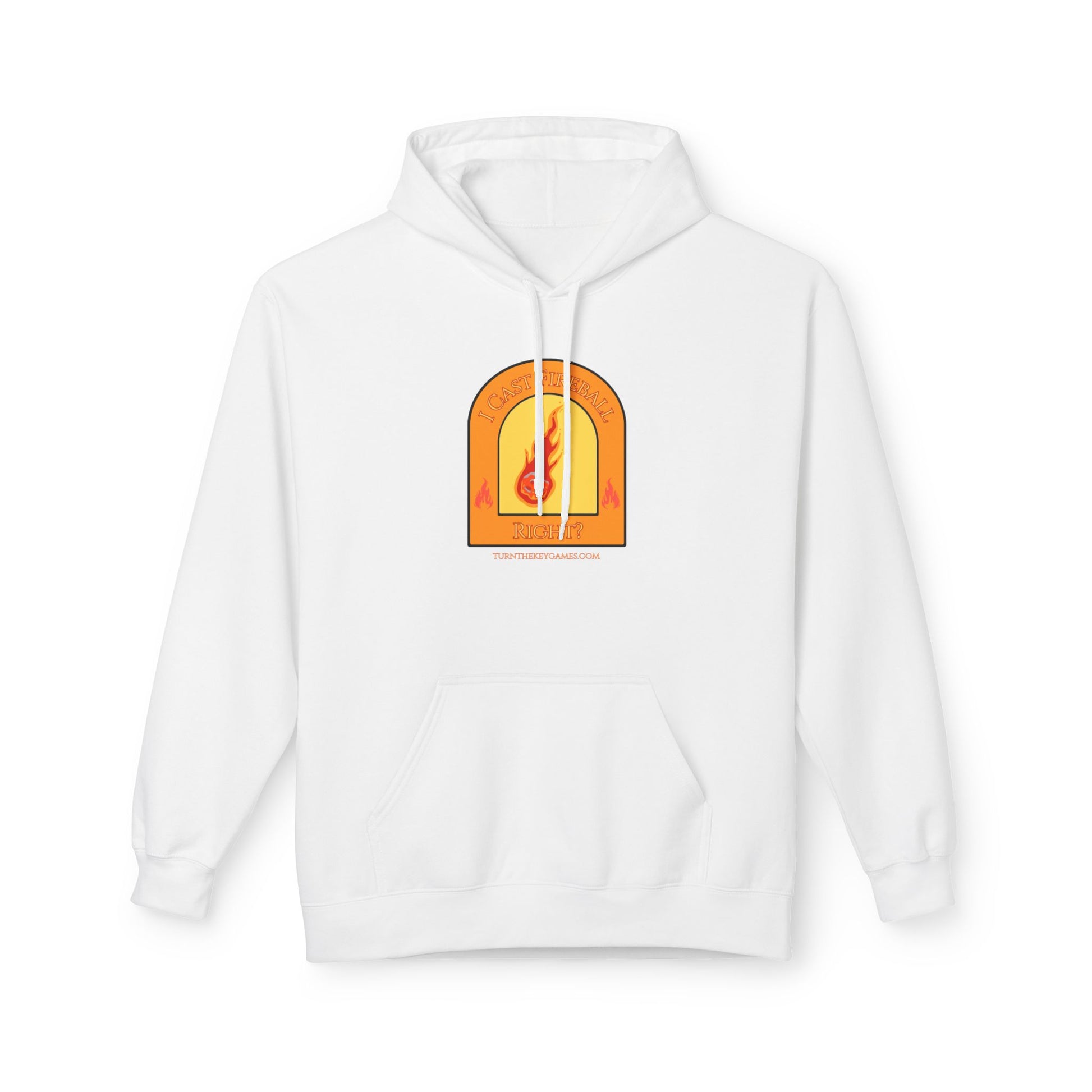 I Cast Fireball (with site) Unisex RPG Gaming Hoodie - Turn The Key Games