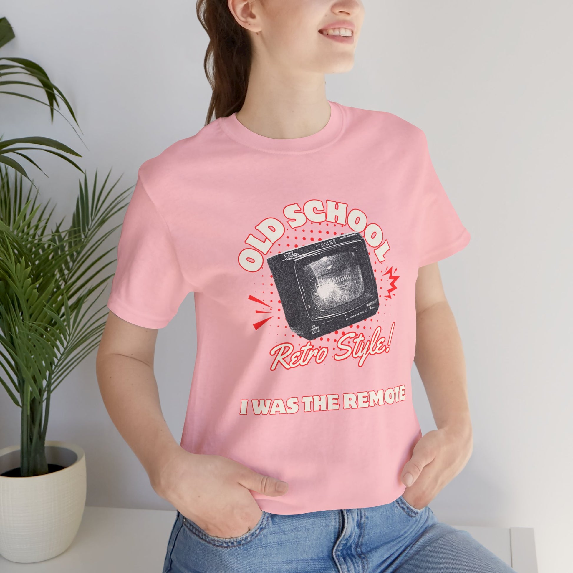 Old School TVs - We Were the Remotes Unisex Jersey Graphic Tee - Vibes for Gamers and Techies