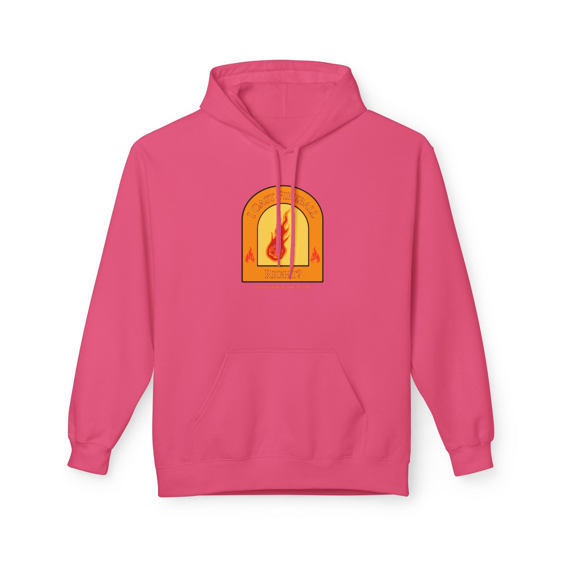 I Cast Fireball (with site) Unisex RPG Gaming Hoodie - Turn The Key Games