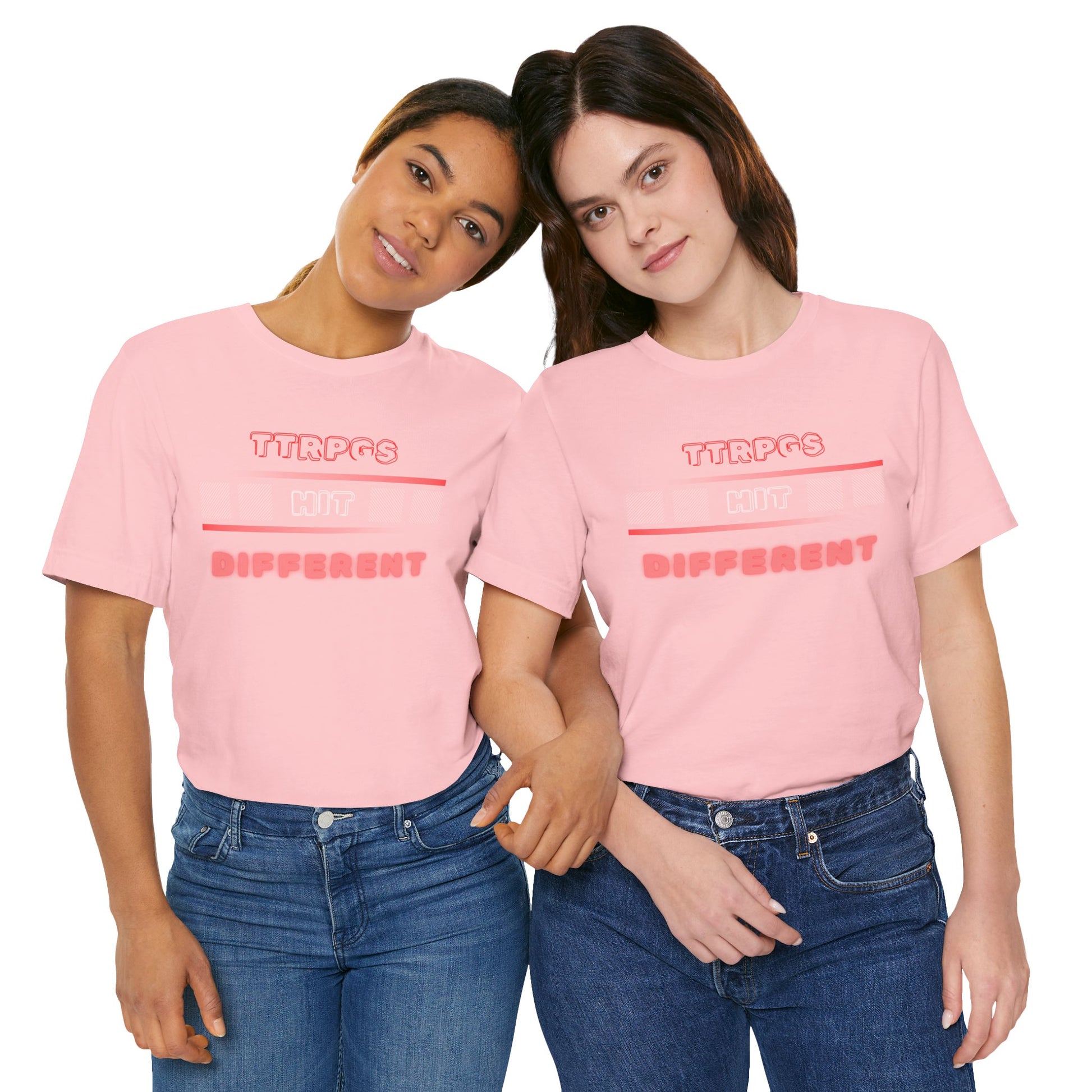 TTRPGs Hit Different Unisex RPG Gaming Graphic Tee - Turn The Key Games