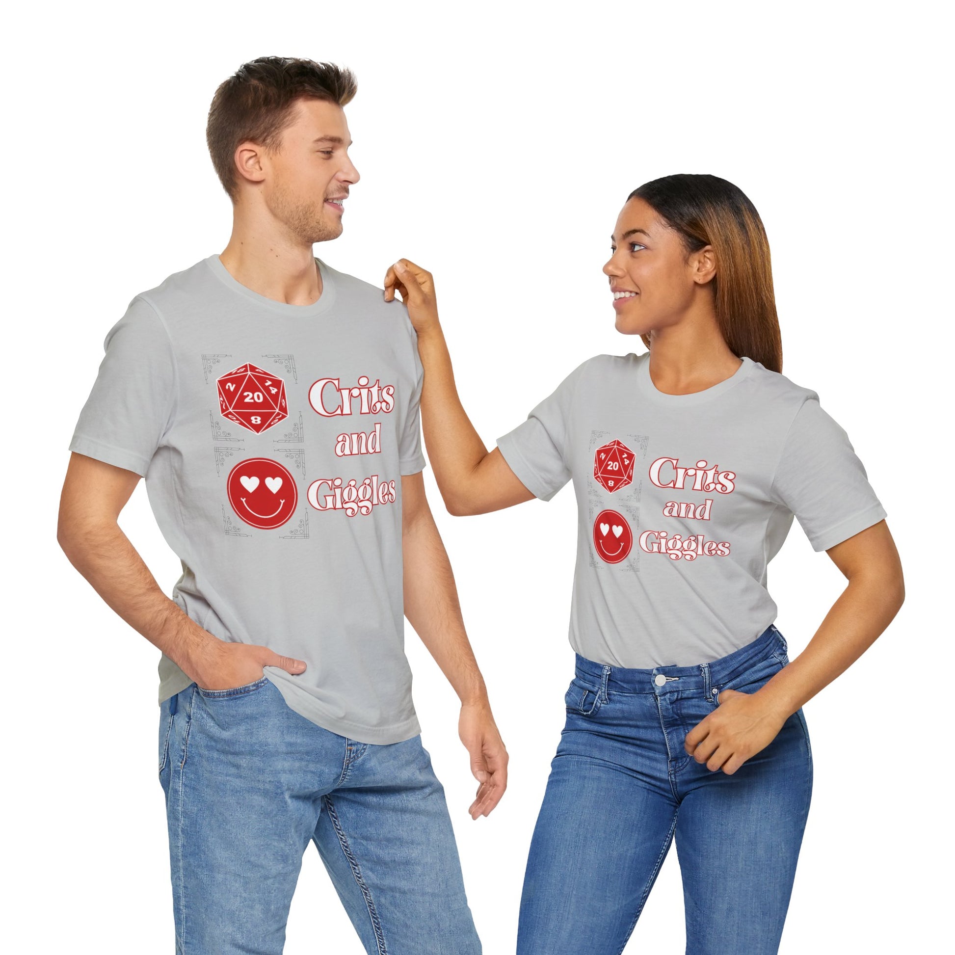 Crits and Giggles Unisex Graphic Tee - Turn The Key Games - It's All About the Crits and Giggles
