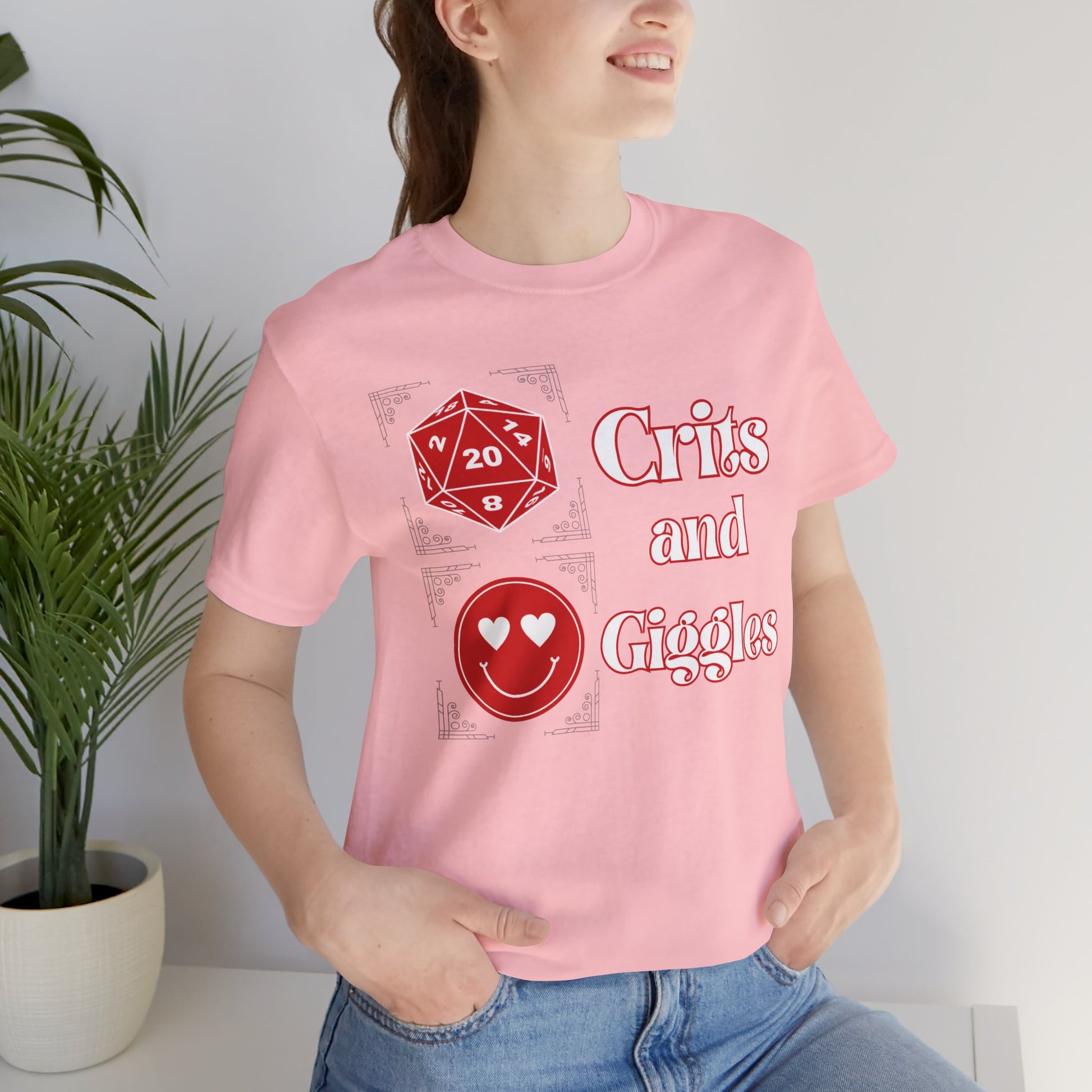 Crits and Giggles Unisex Graphic Tee - Turn The Key Games - It's All About the Crits and Giggles