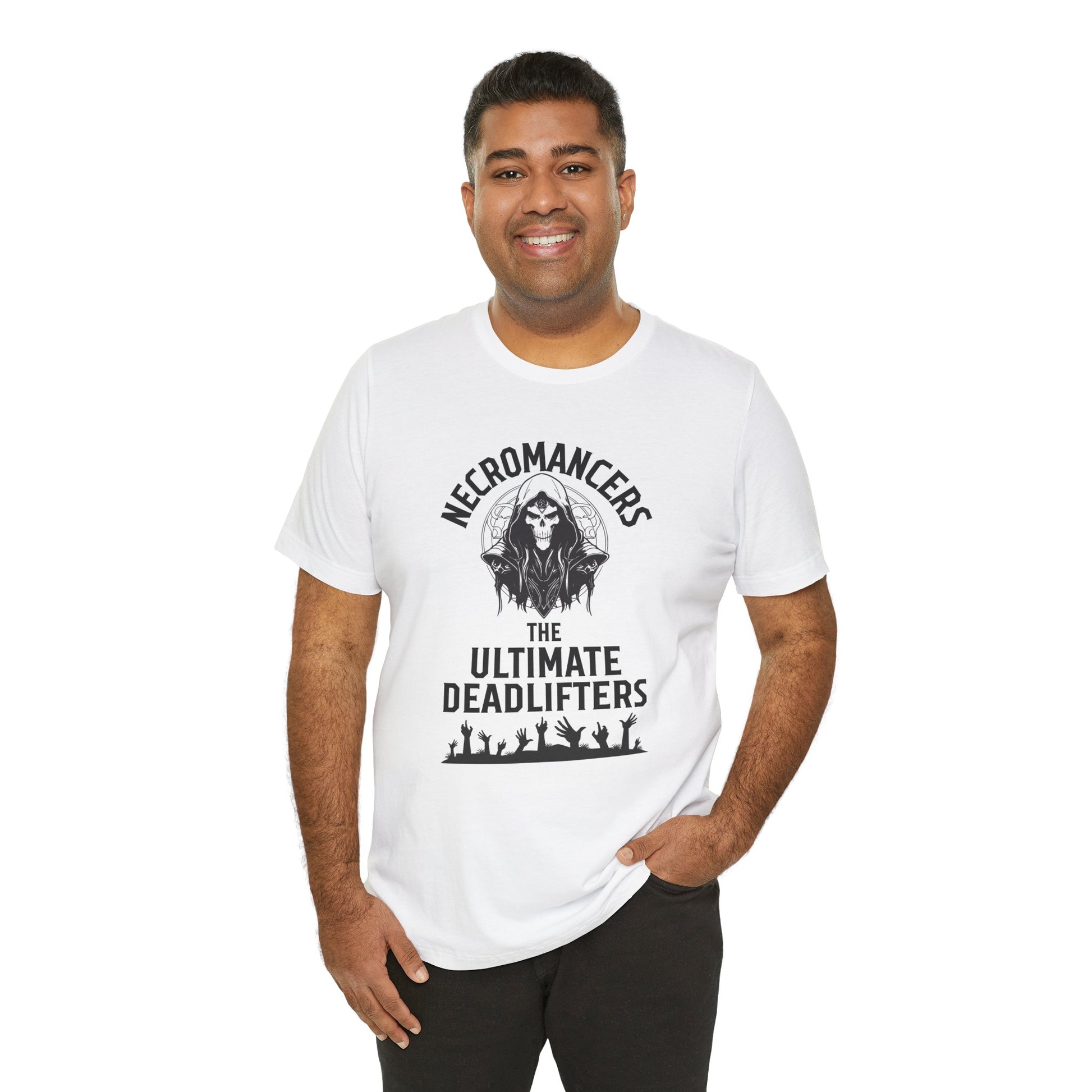 Necromancers the Ultimate Deadlifters Unisex RPG Graphic Tee - Turn The Key Games