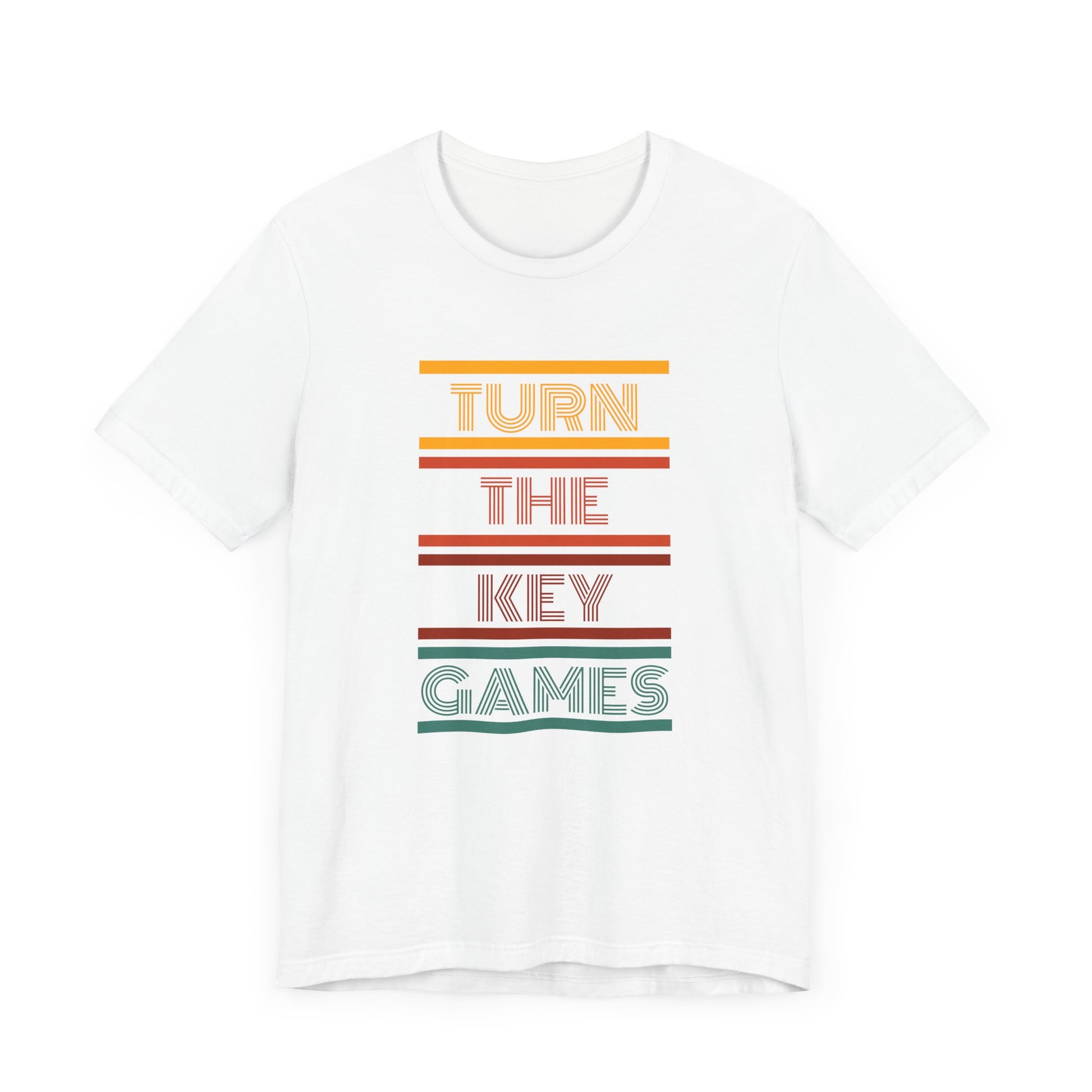 Turn The Key Games Retro Design Unisex Graphic Tee