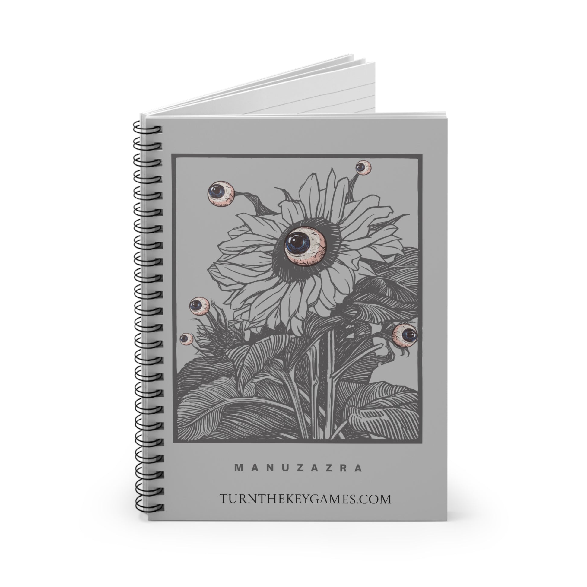 Manuzazra Spiral Notebook - Perfect for Taking Notes for your Characters or Campaigns