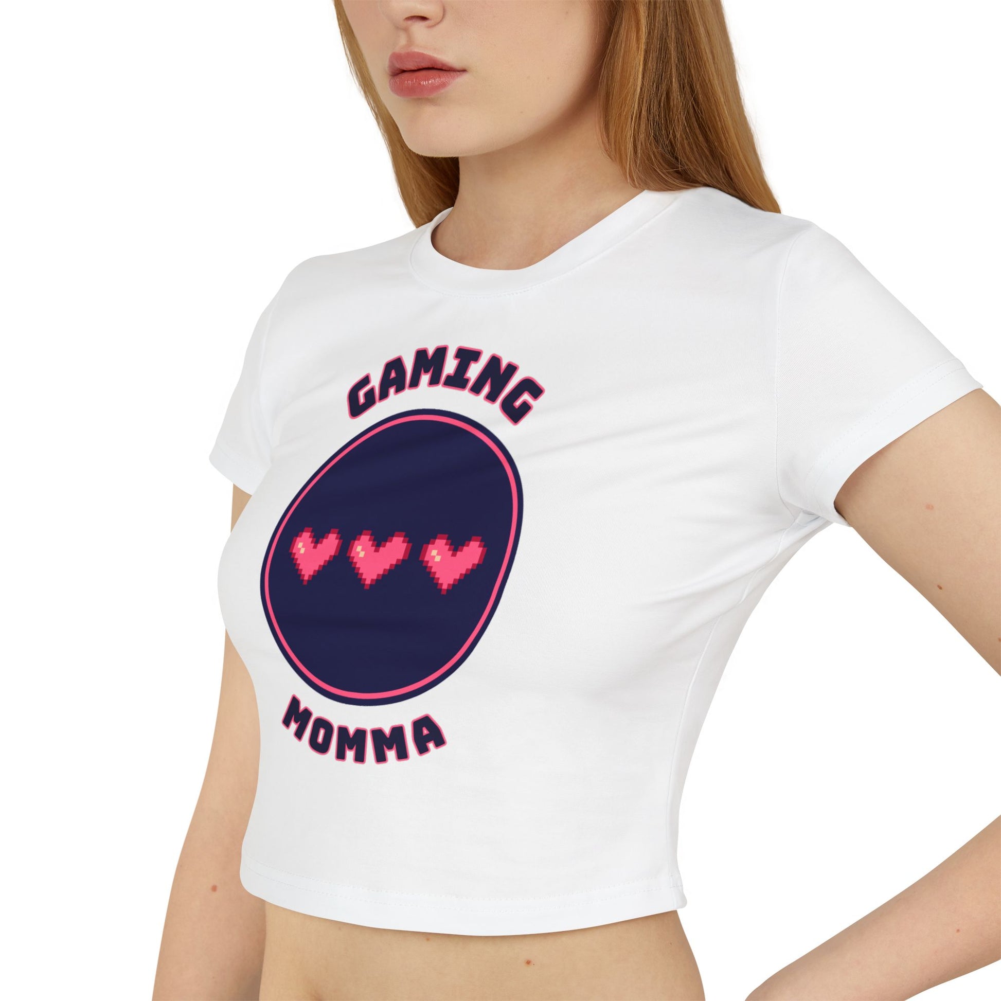 Gaming Momma Baby Tee Cute Gamer Top for Gaming Moms