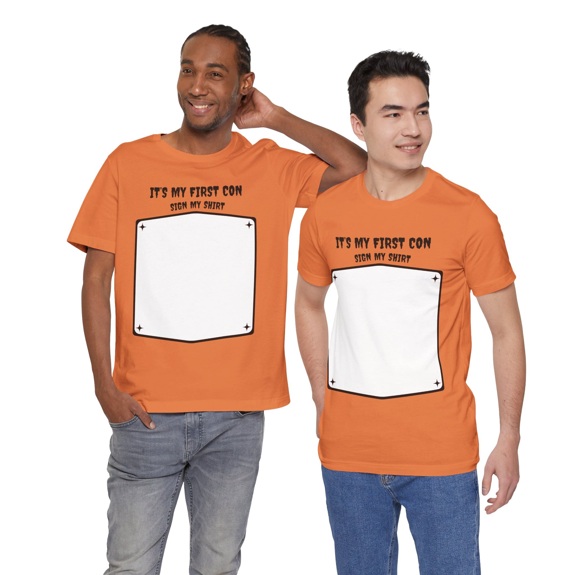 Unique Con Sign My Shirt Unisex Graphic Tee - A unique keepsake to remember who you meet at CONs?