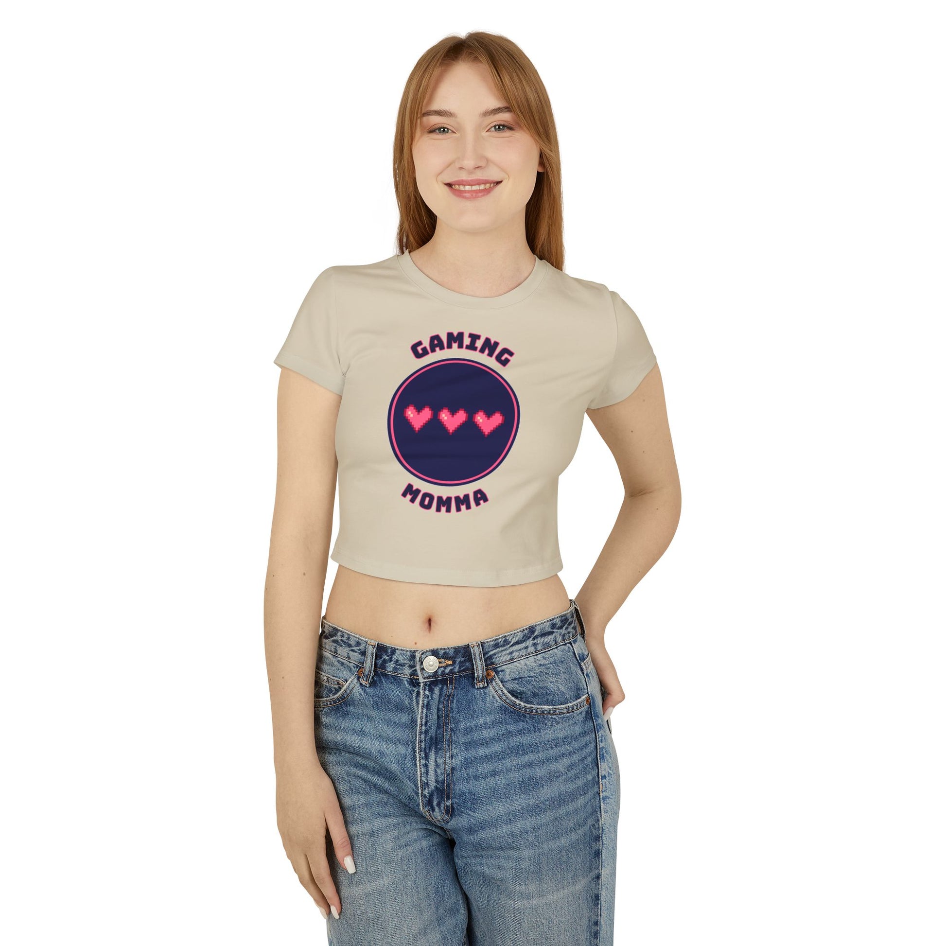 Gaming Momma Baby Tee Cute Gamer Top for Gaming Moms