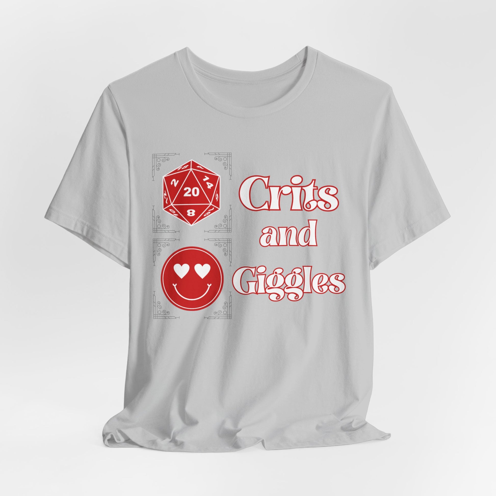 Crits and Giggles Unisex Graphic Tee - Turn The Key Games - It's All About the Crits and Giggles