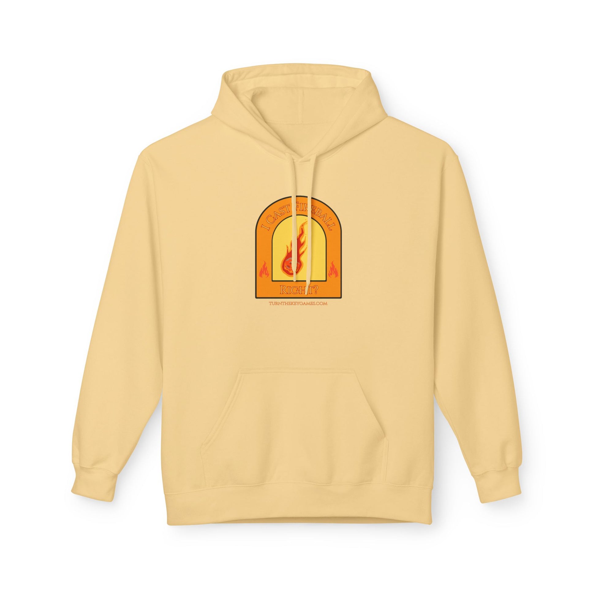 I Cast Fireball (with site) Unisex RPG Gaming Hoodie - Turn The Key Games