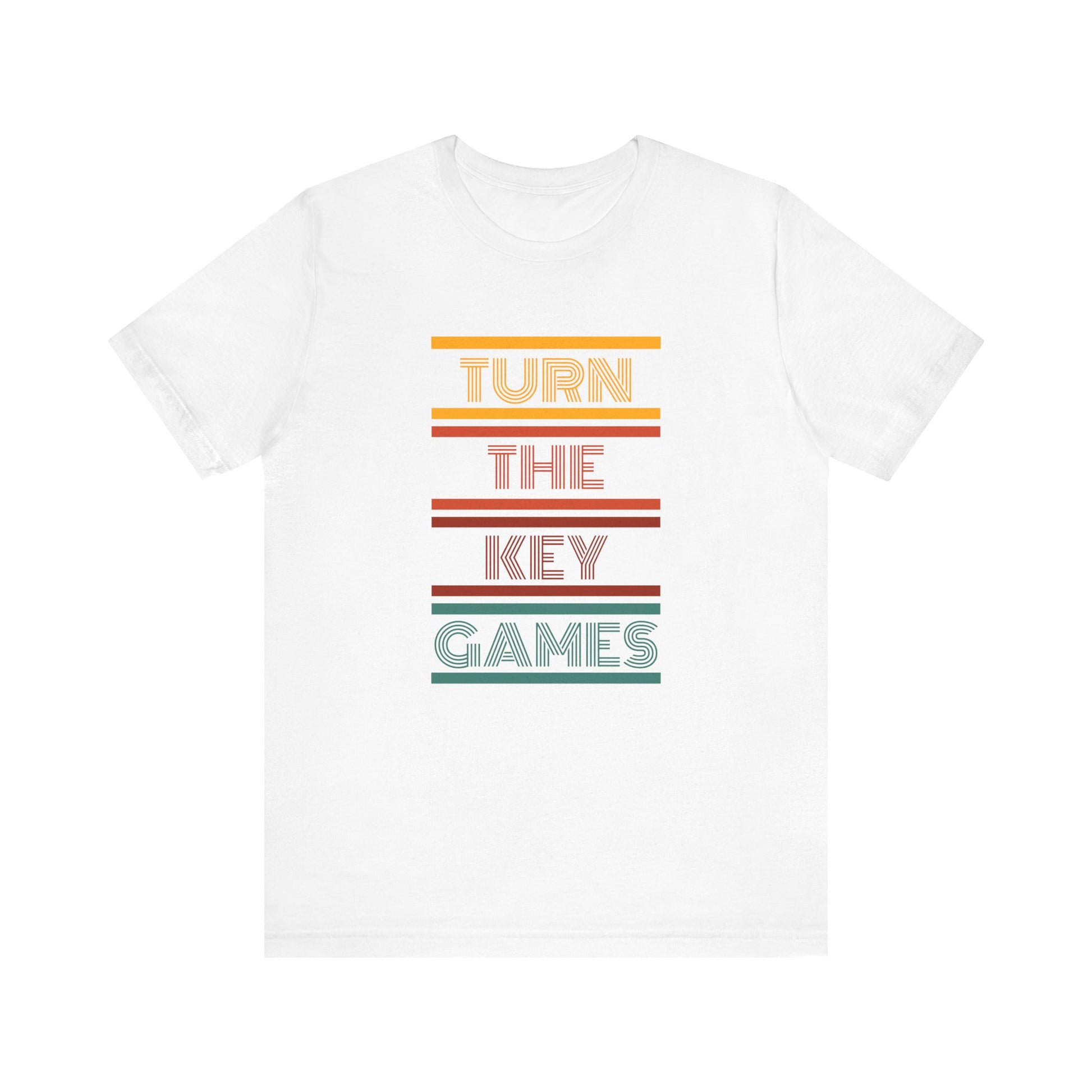 Turn The Key Games Retro Design Unisex Graphic Tee