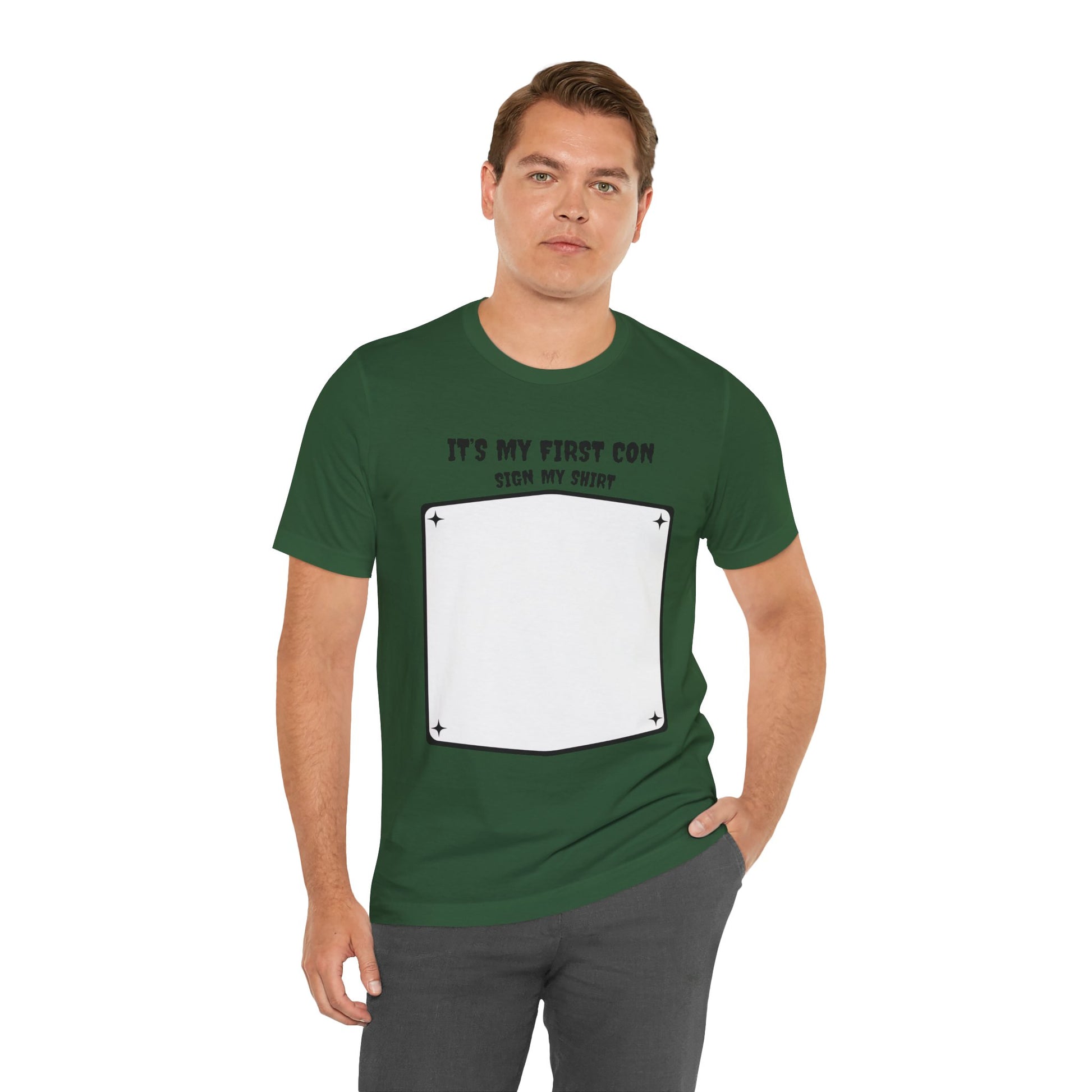Unique Con Sign My Shirt Unisex Graphic Tee - A unique keepsake to remember who you meet at CONs?