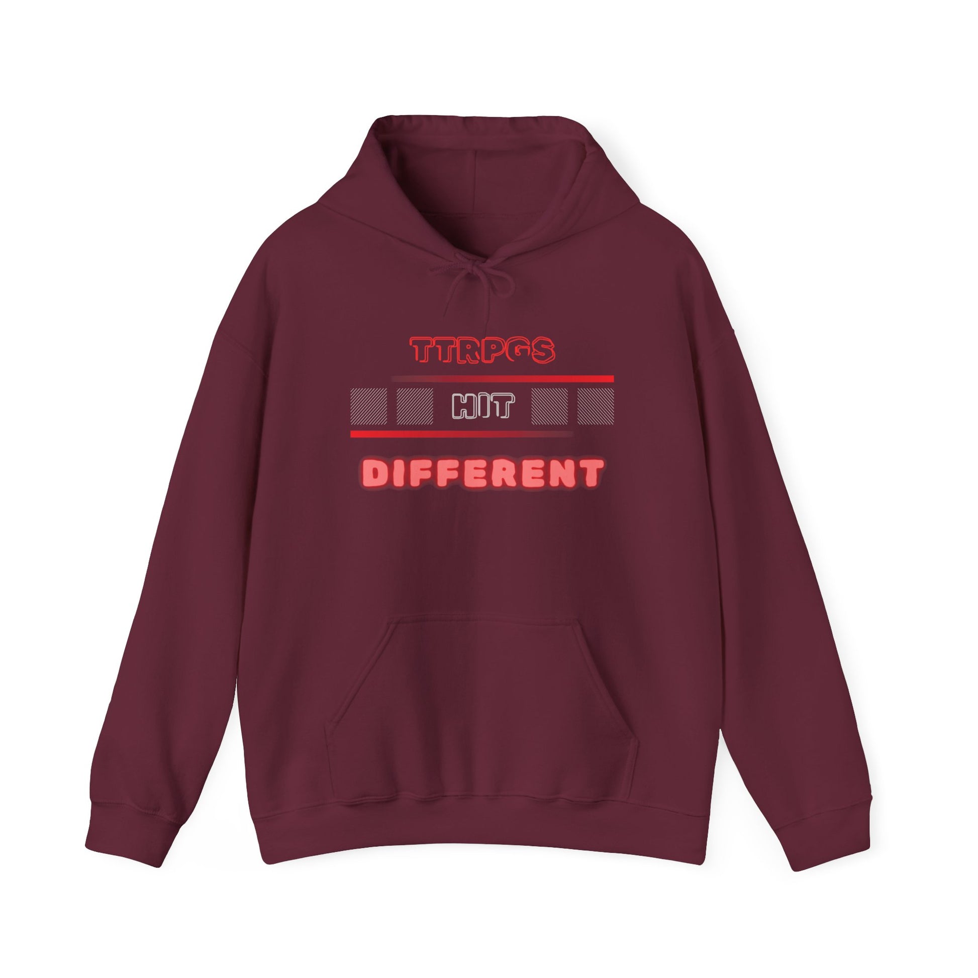 TTRPGs Hit Different Unisex Heavy Blend Hoodie – Fun and Stylish Hoodie