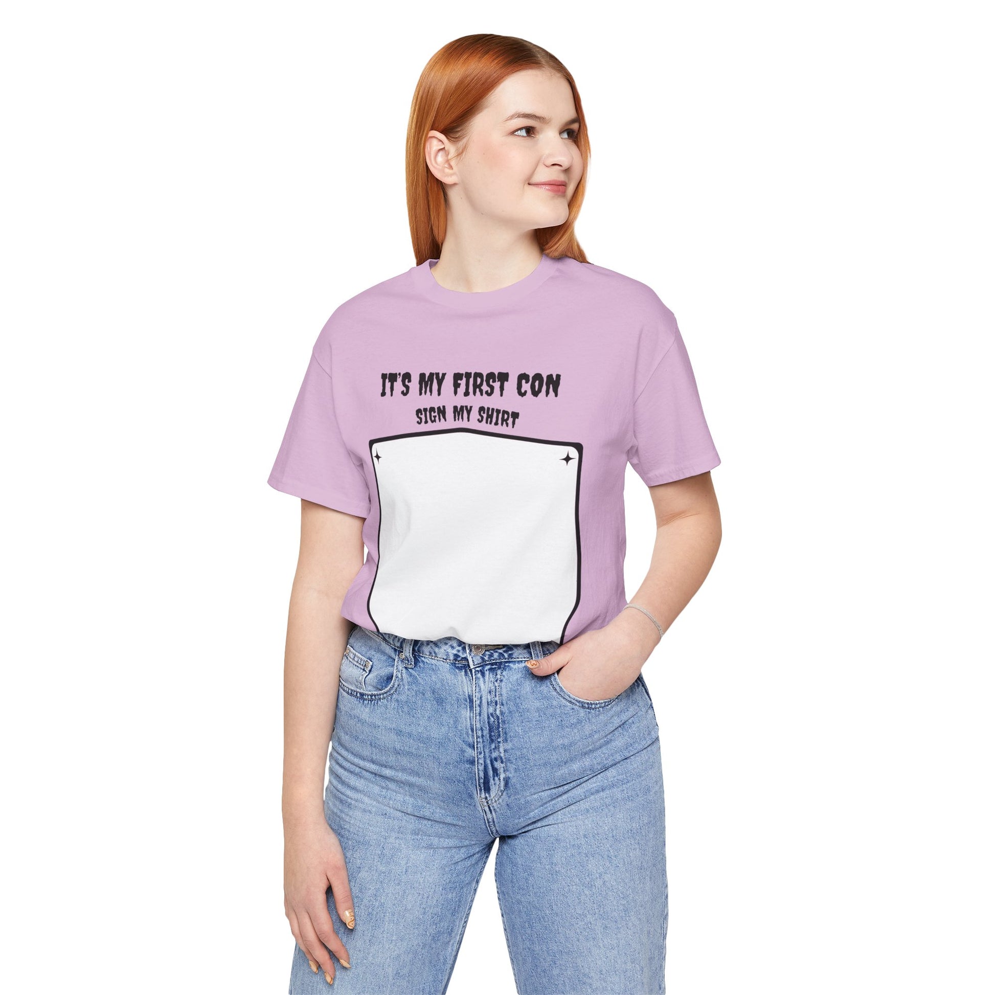 Unique Con Sign My Shirt Unisex Graphic Tee - A unique keepsake to remember who you meet at CONs?