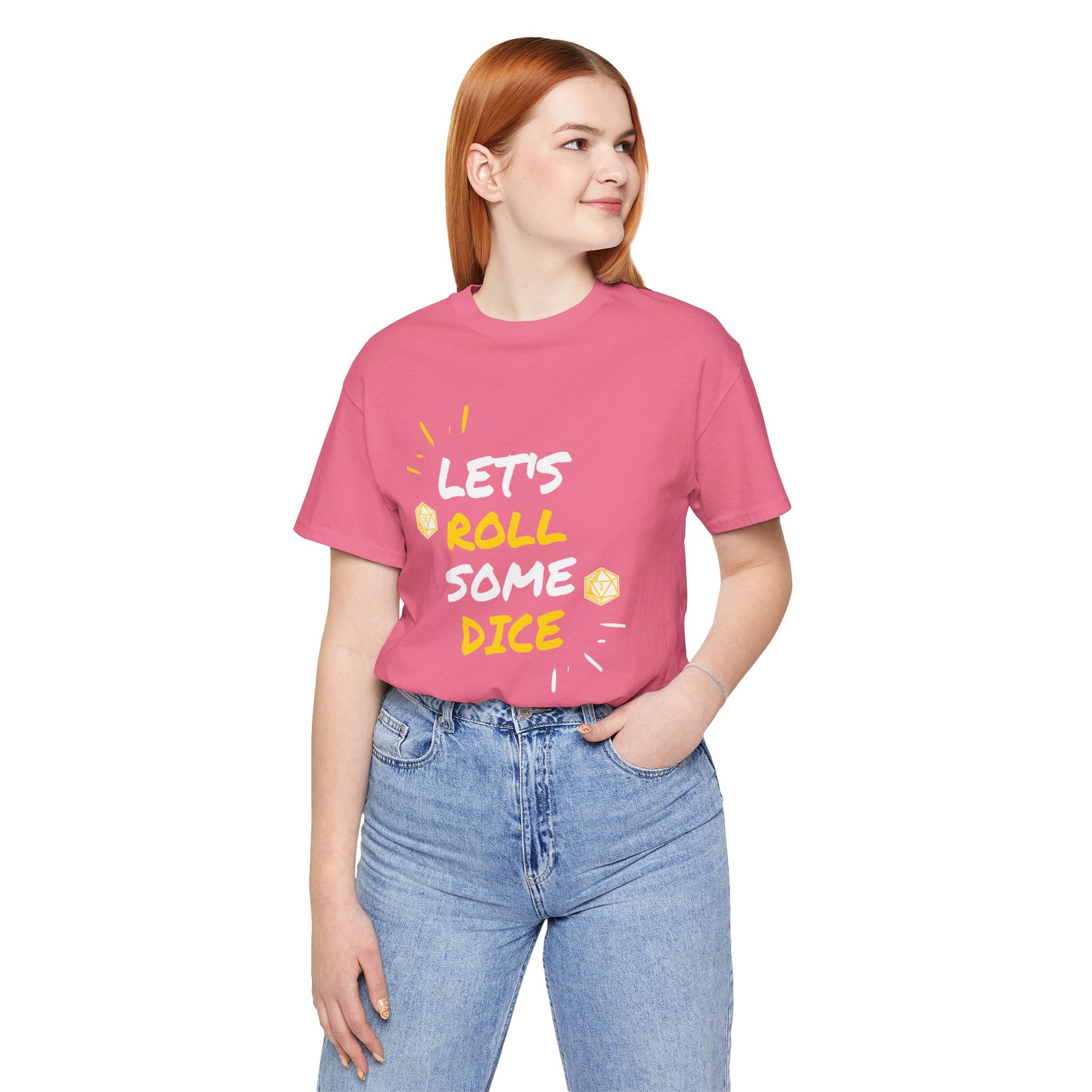Let's Roll Some Dice Unisex TTRPG Graphic Tee - Turn The Key Games
