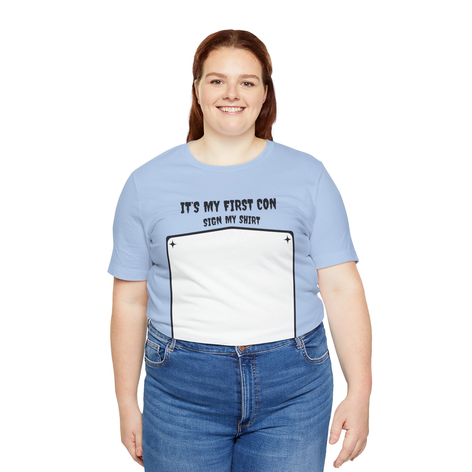 Unique Con Sign My Shirt Unisex Graphic Tee - A unique keepsake to remember who you meet at CONs?