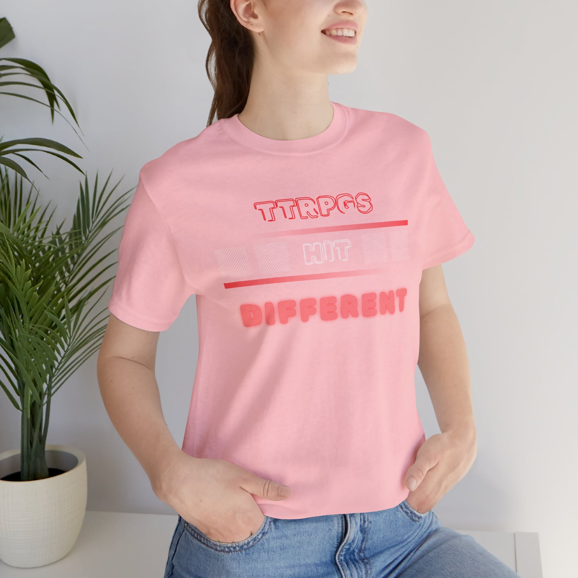 TTRPGs Hit Different Unisex RPG Gaming Graphic Tee - Turn The Key Games