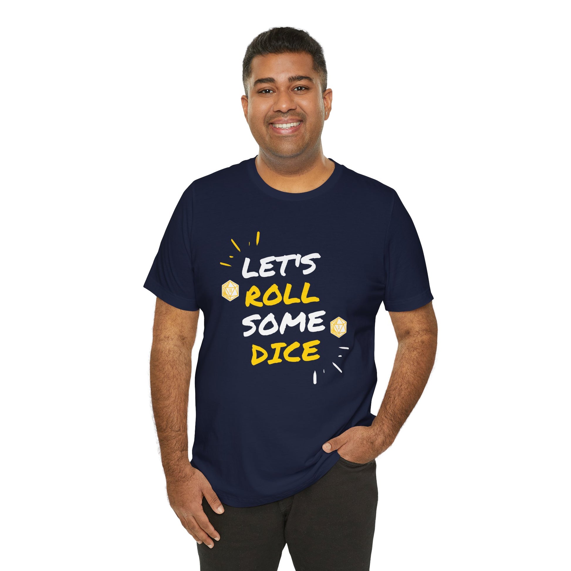 Let's Roll Some Dice Unisex TTRPG Graphic Tee - Turn The Key Games