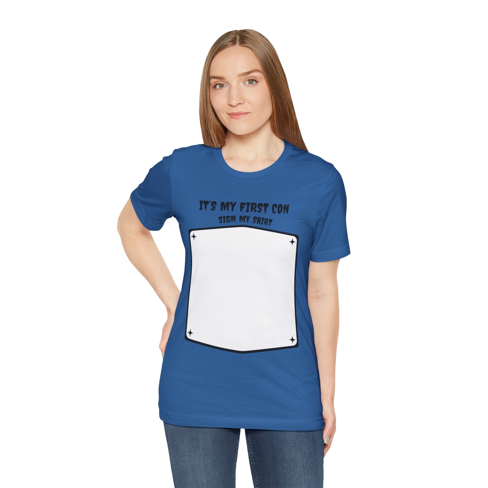 Unique Con Sign My Shirt Unisex Graphic Tee - A unique keepsake to remember who you meet at CONs?