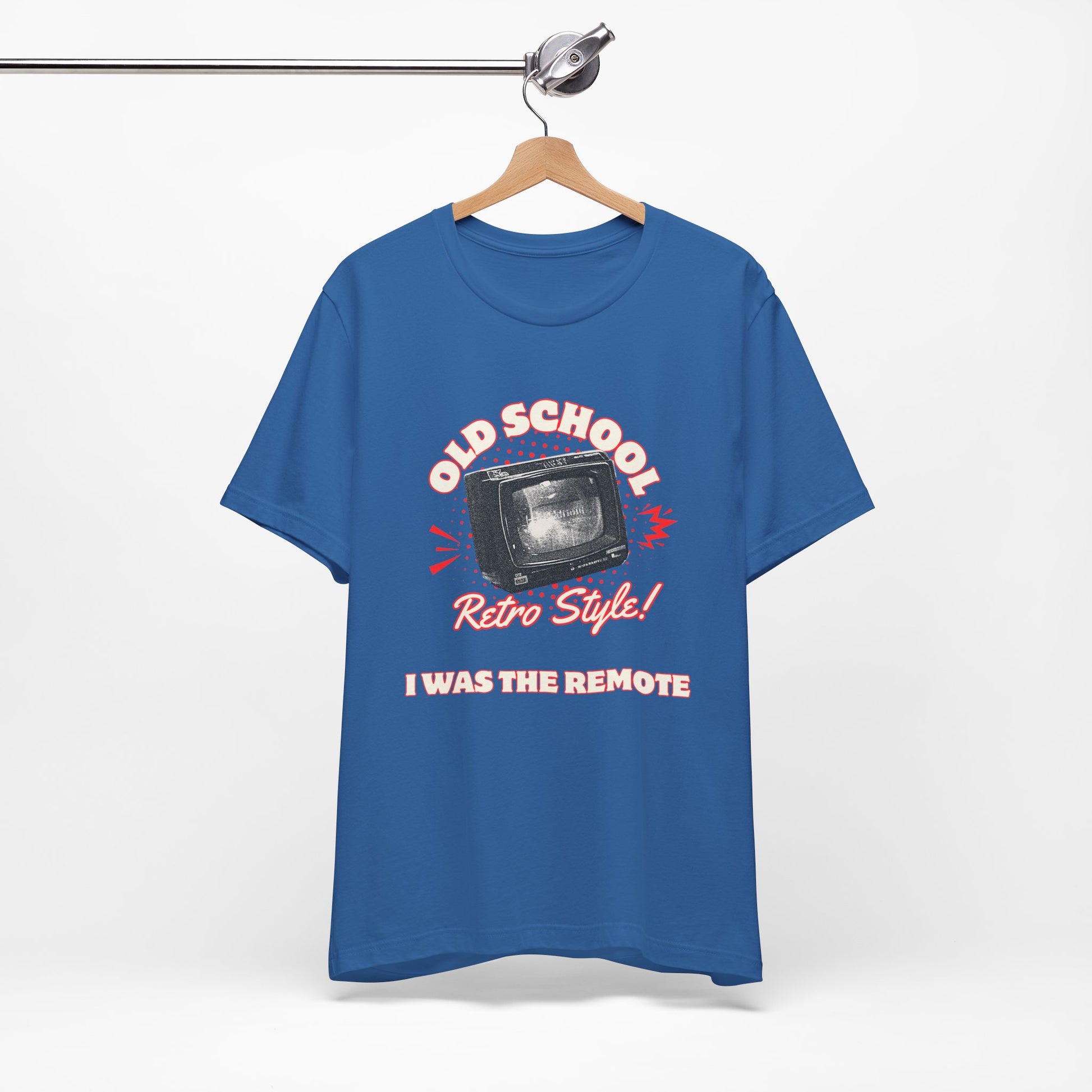 Old School TVs - We Were the Remotes Unisex Jersey Graphic Tee - Vibes for Gamers and Techies