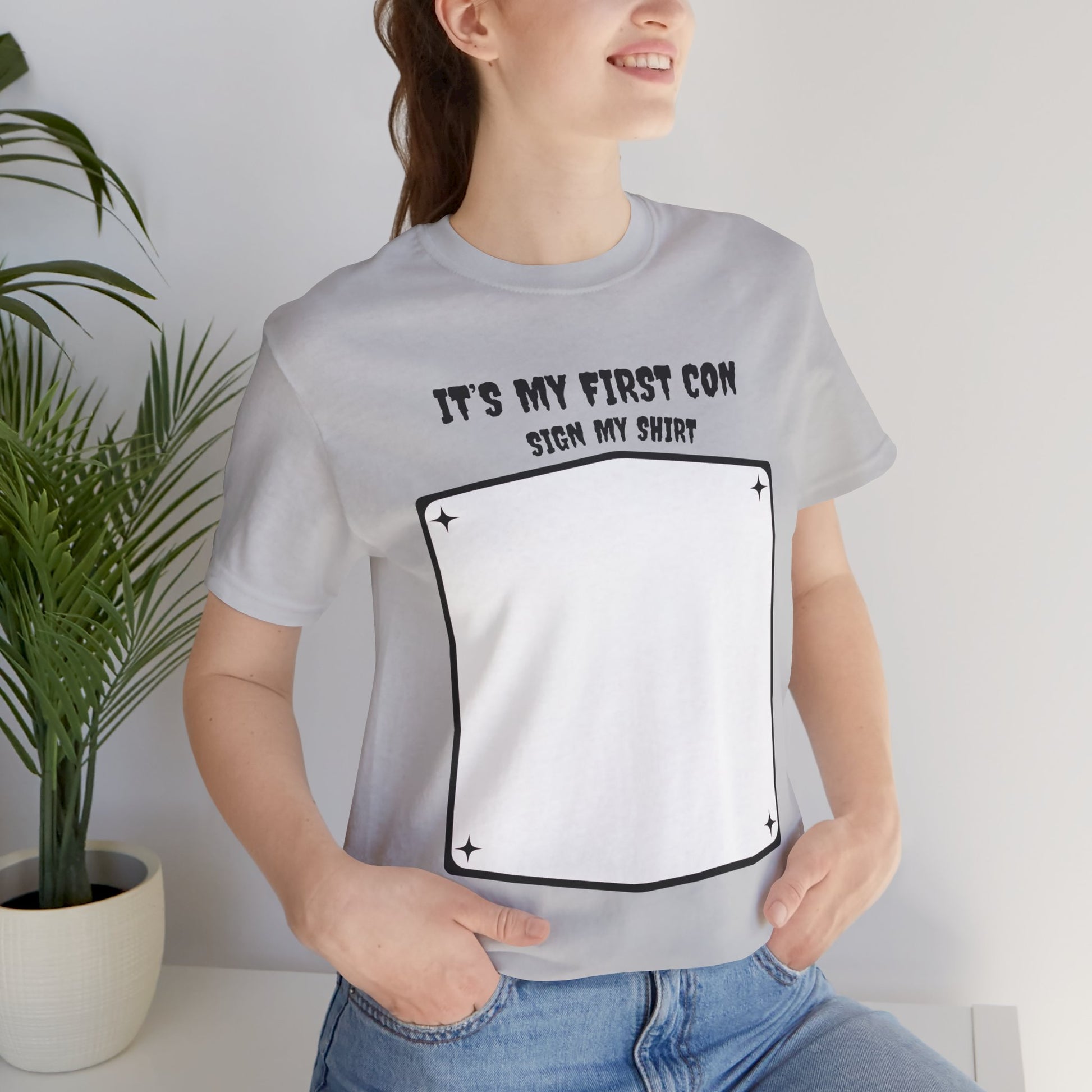Unique Con Sign My Shirt Unisex Graphic Tee - A unique keepsake to remember who you meet at CONs?