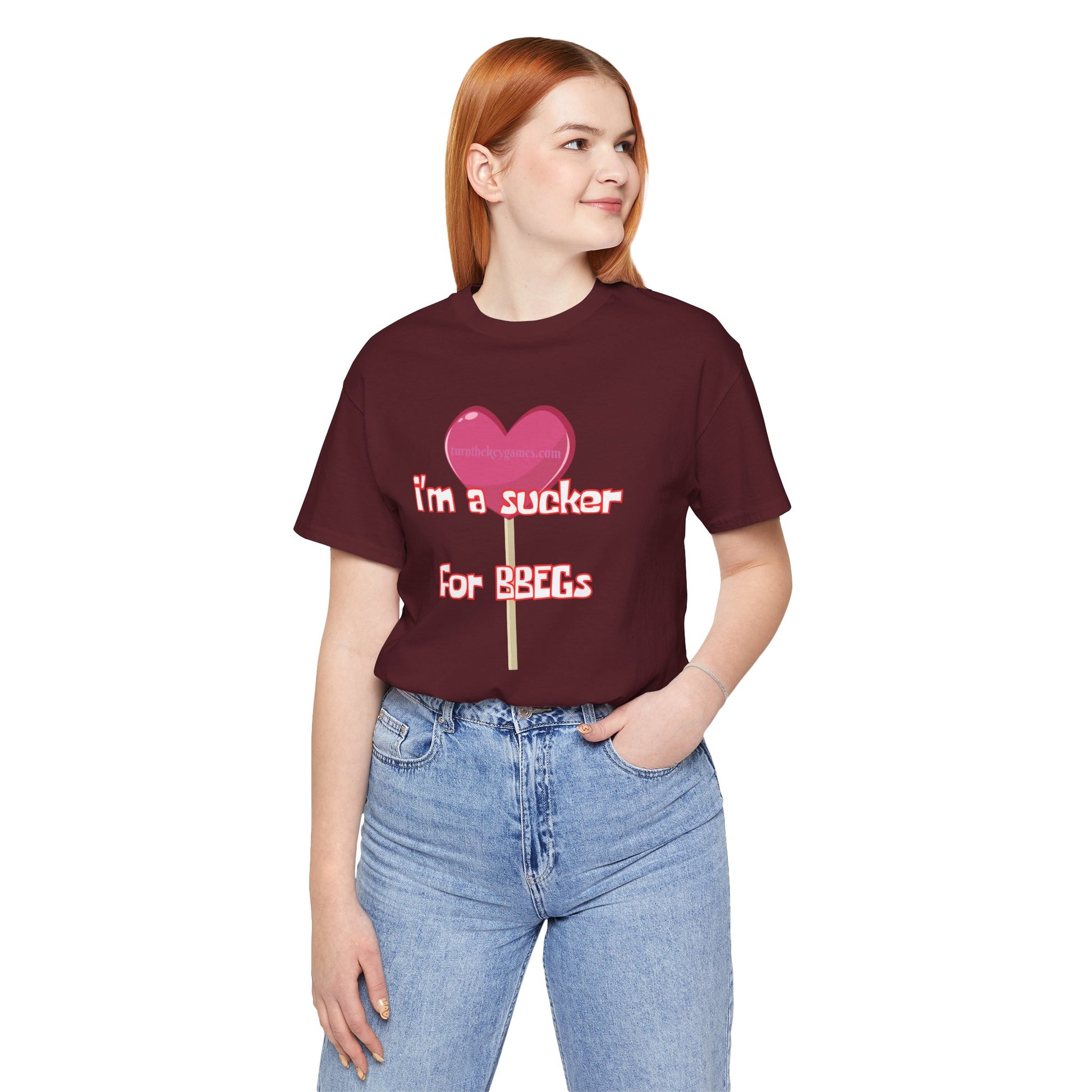 I'm a Sucker for BBEG's - We've all had that crush RPG Unisex Graphic Tee - Turn The Key Games
