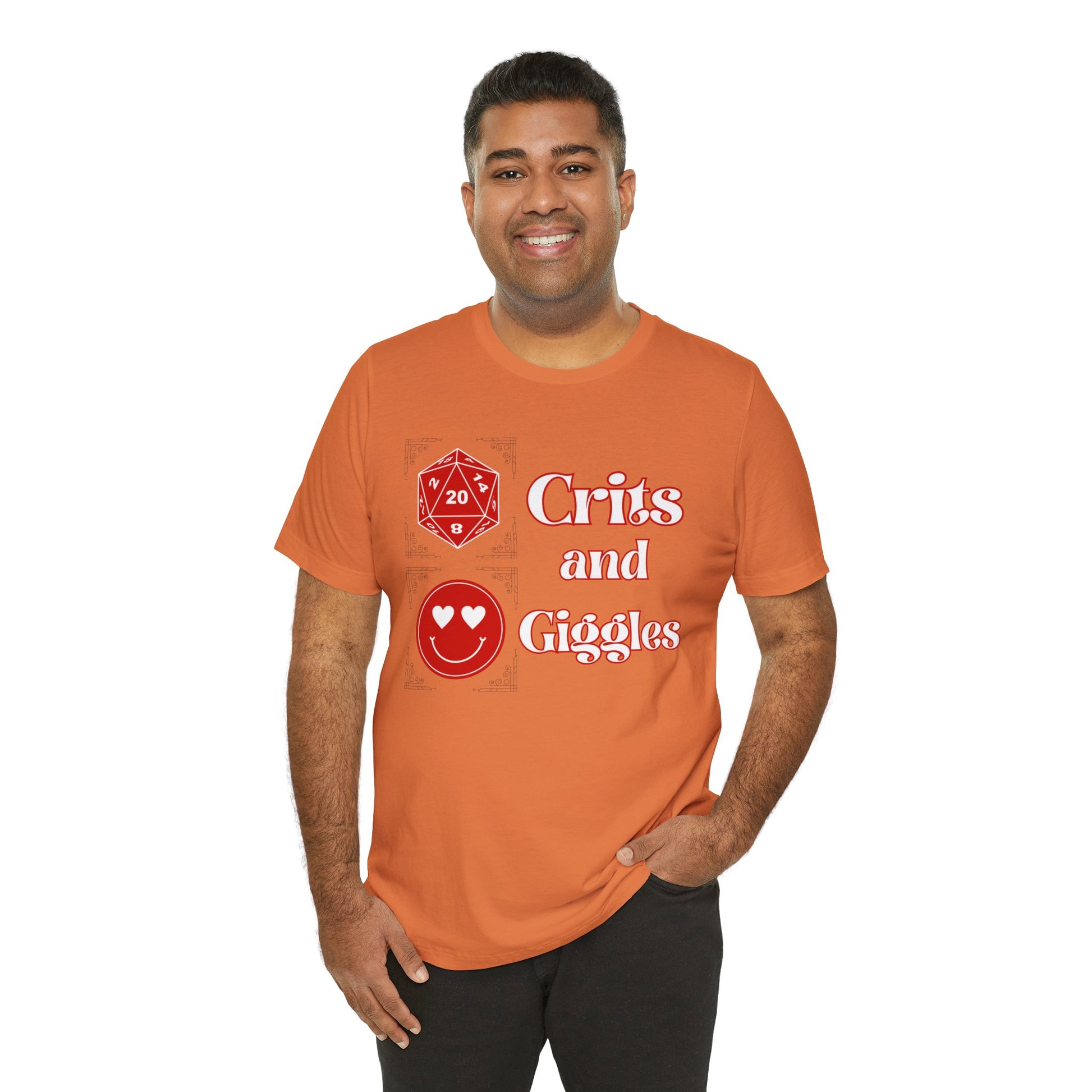 Crits and Giggles Unisex Graphic Tee - Turn The Key Games - It's All About the Crits and Giggles