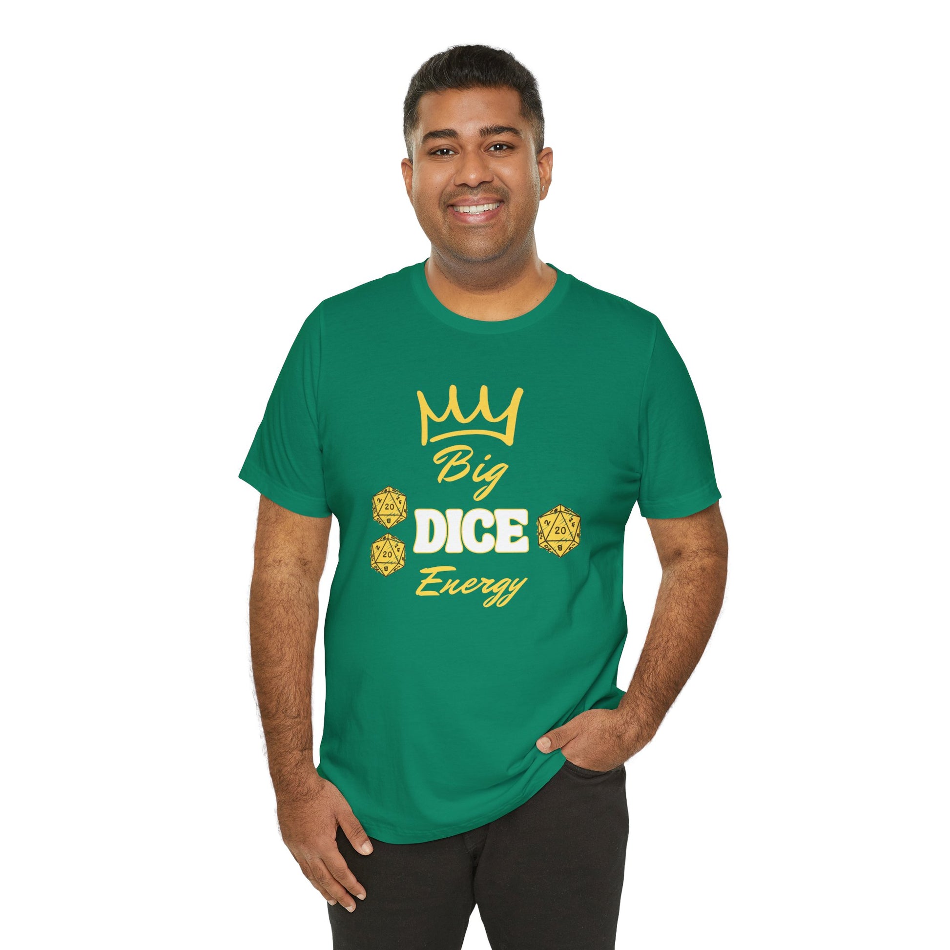 Big Dice Energy Unisex Jersey Graphic Tee - Gamer Gear