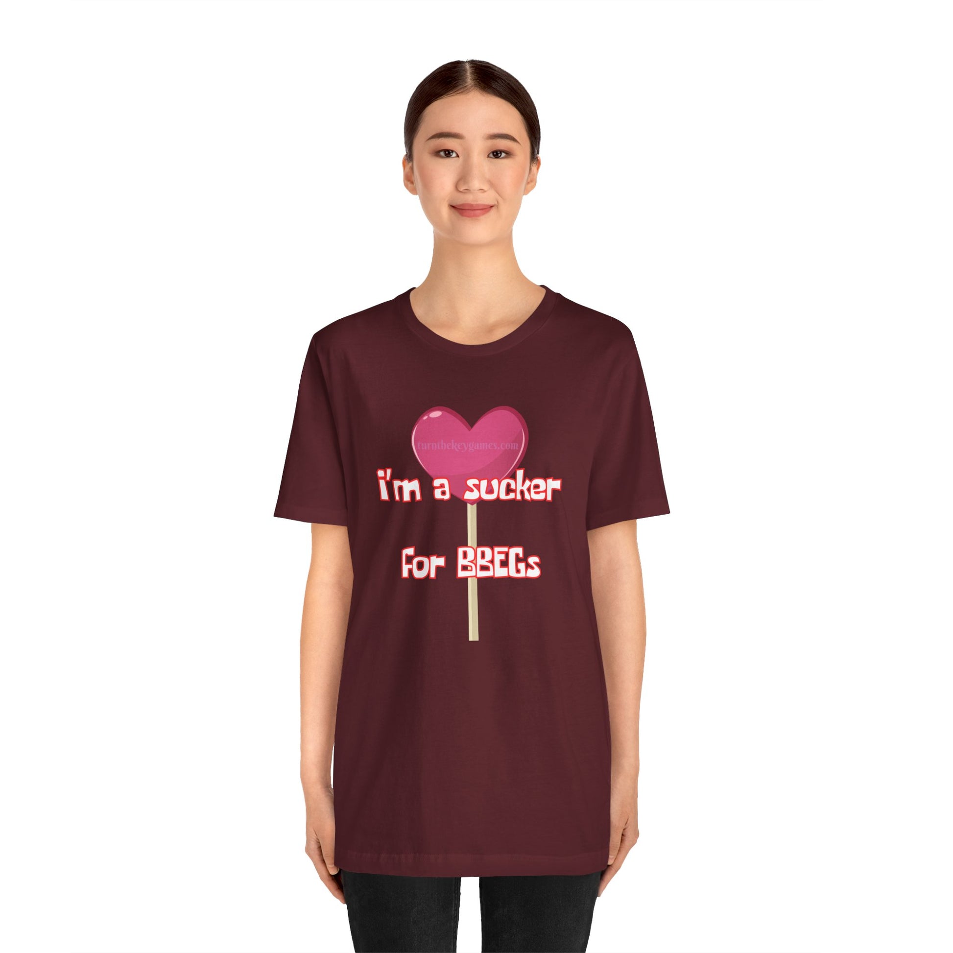 I'm a Sucker for BBEG's - We've all had that crush RPG Unisex Graphic Tee - Turn The Key Games