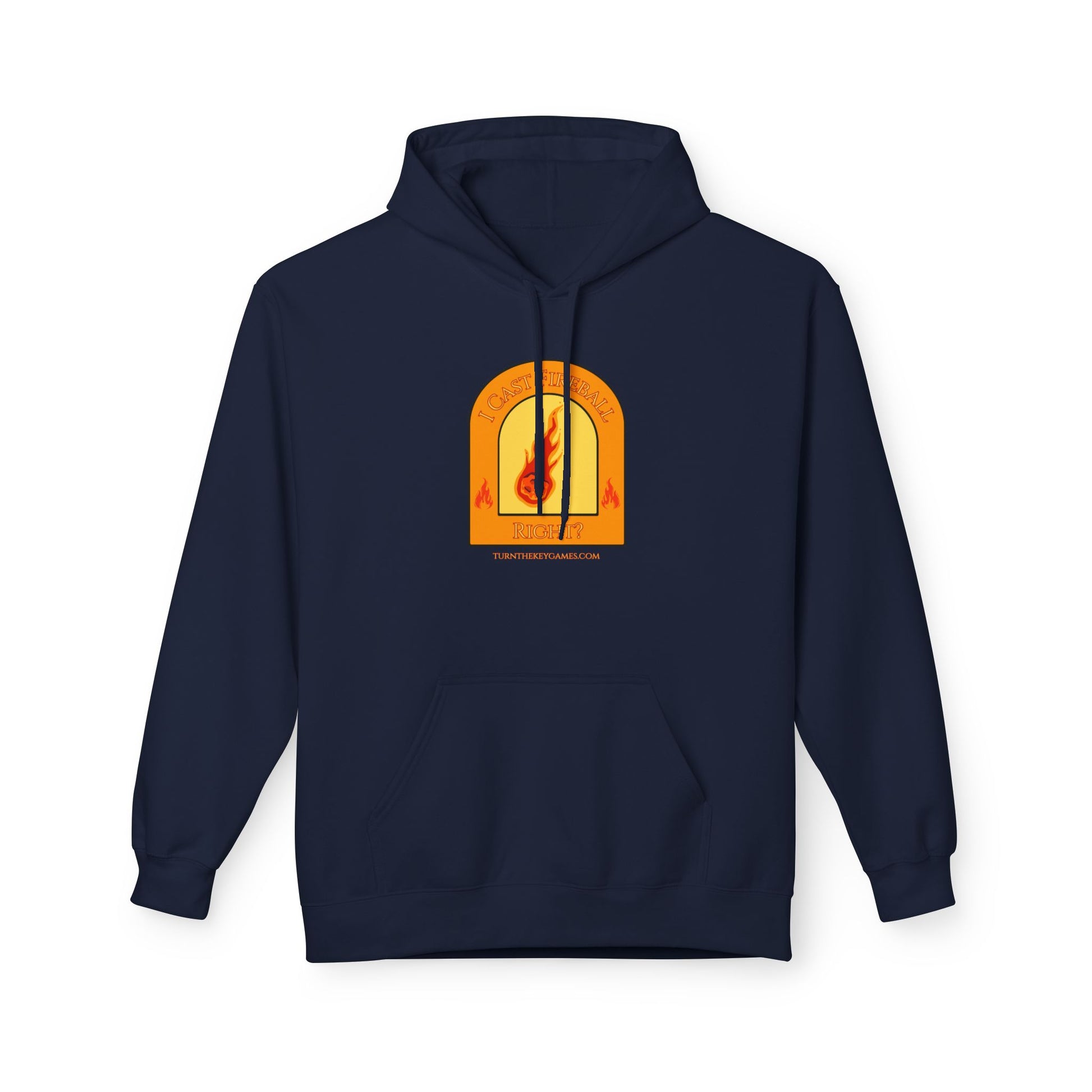 I Cast Fireball (with site) Unisex RPG Gaming Hoodie - Turn The Key Games